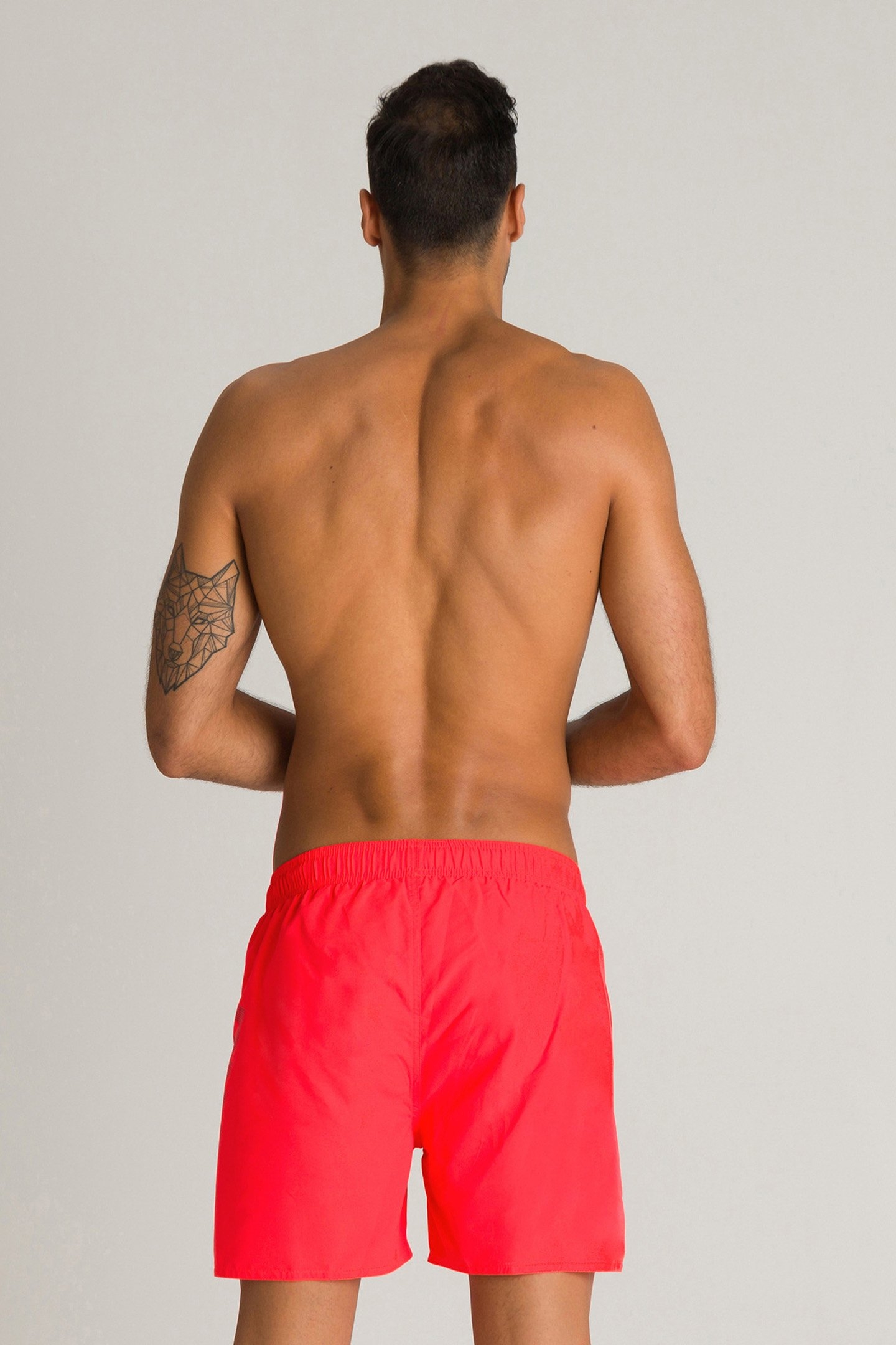 FUNDAMENTALS ARENA LOGO BOXER FLUO RED-SHARK-WHITE 2