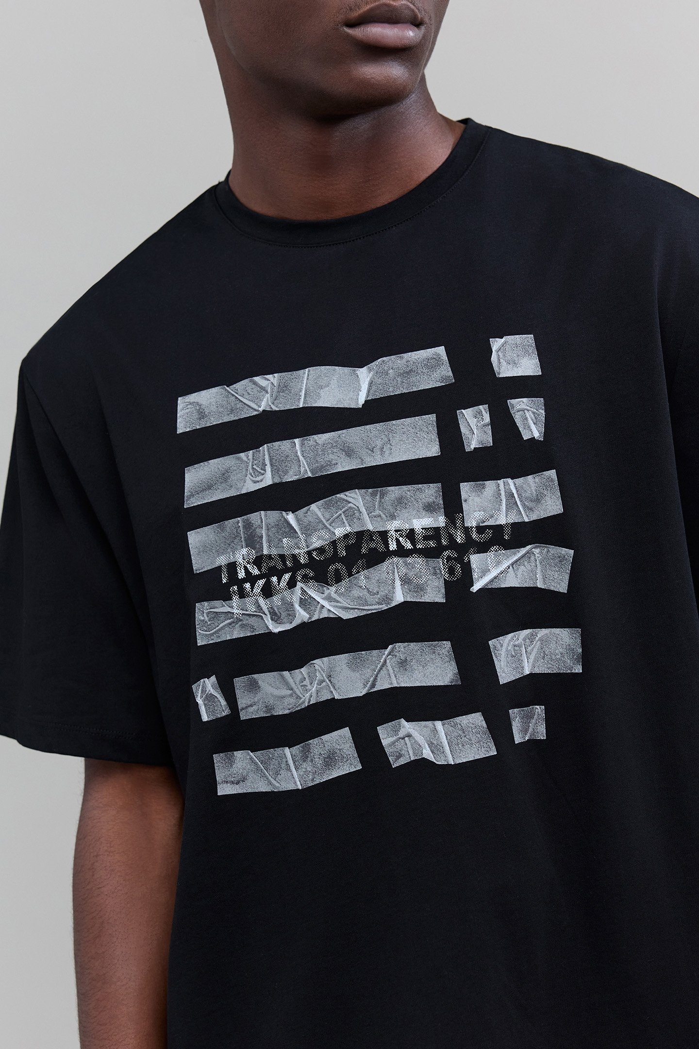 BLACK DRY FAST SCOTCH EFFECT T-SHIRT 5