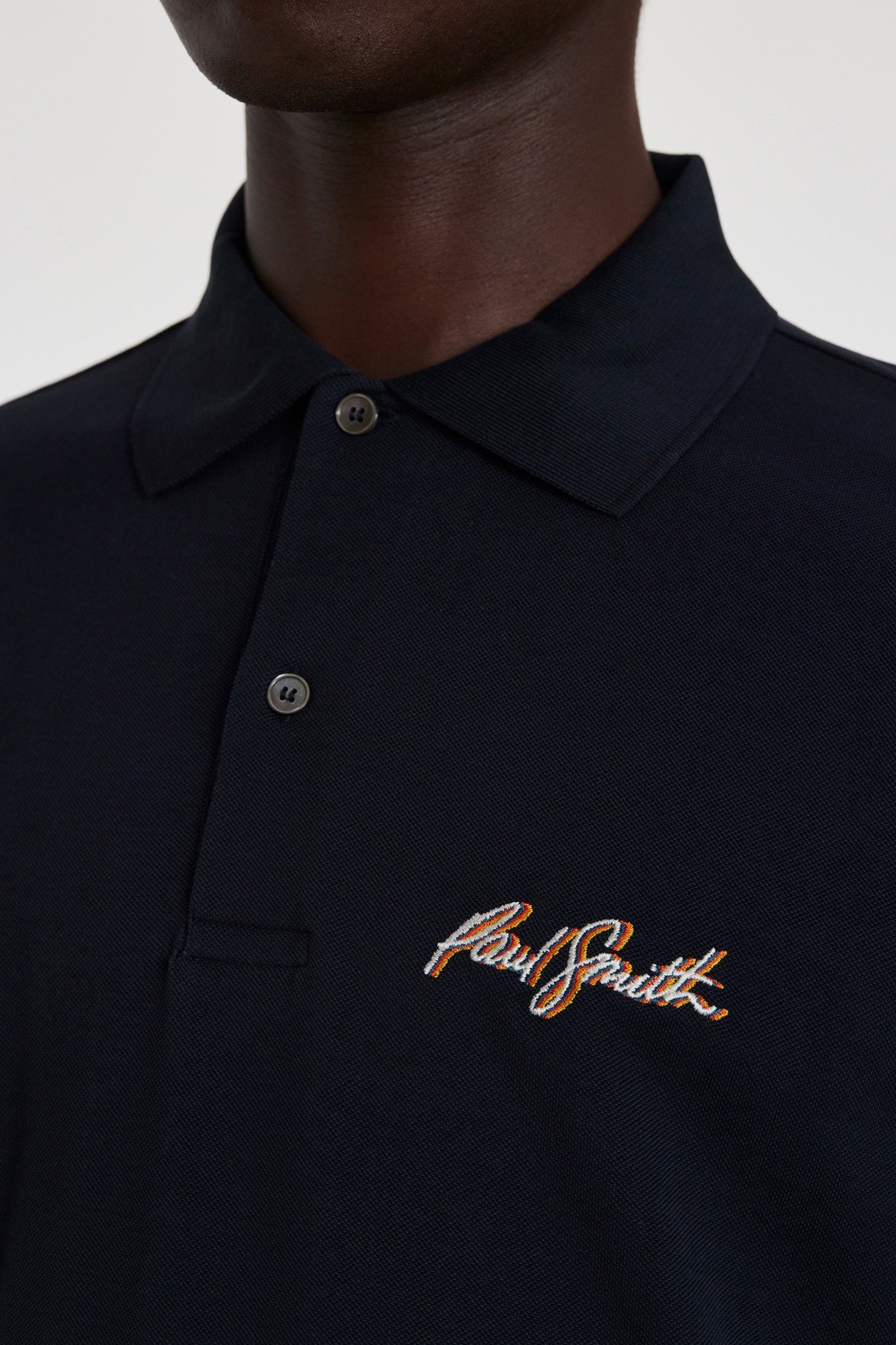 SHADOW LOGO EMB POLO VERY DARK NAVY 4