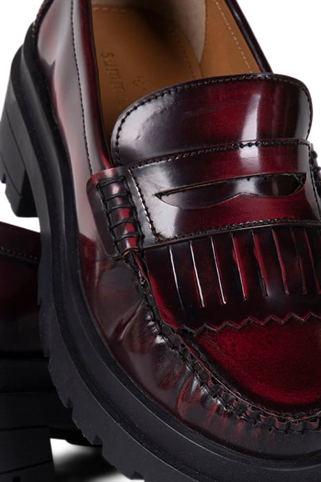 SHINY LEATHER LOAFER WITH RUBBER SOLE CASSIS 4