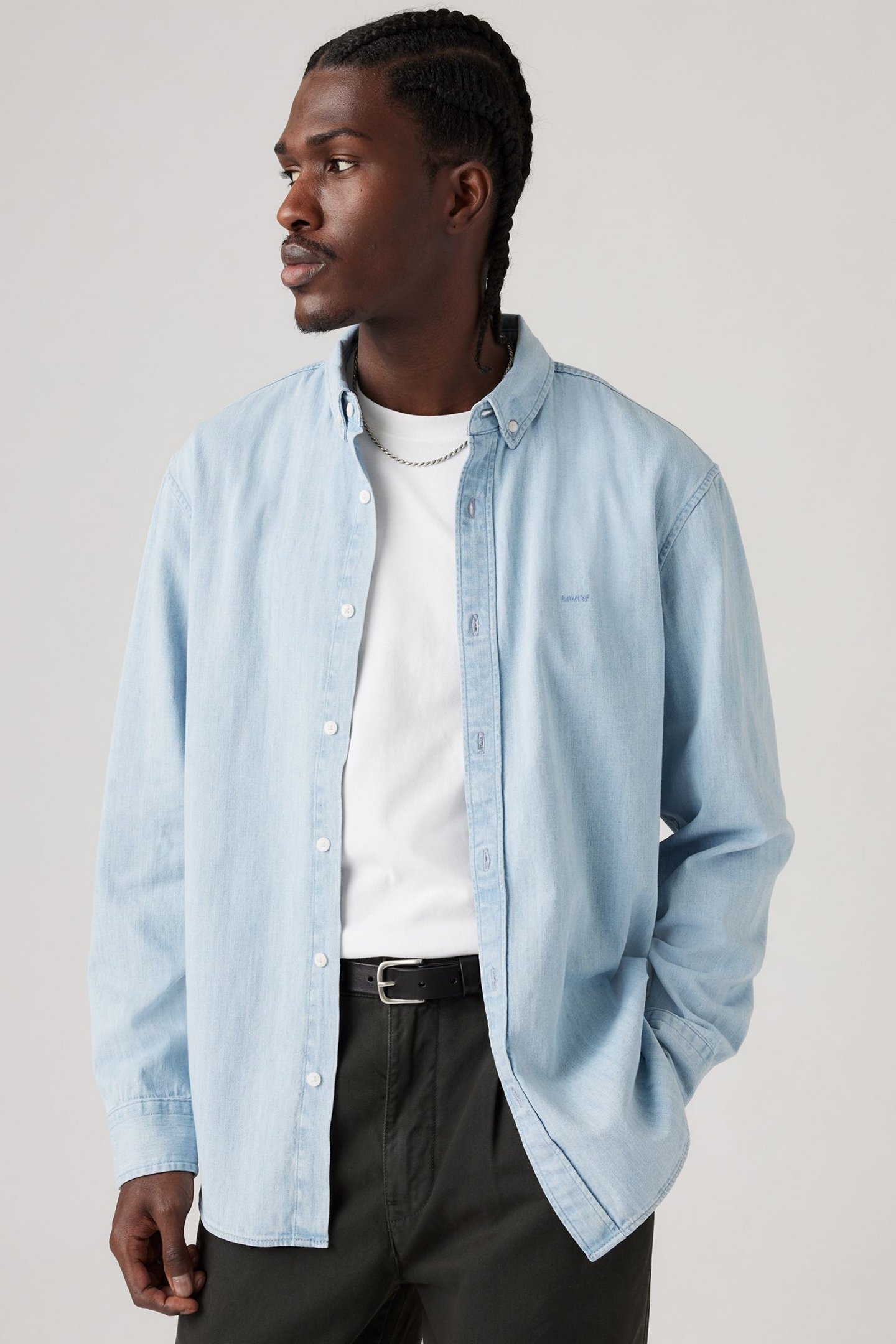 AUTHENTIC BUTTON DOWN ANDRE LIGHT WASH 4