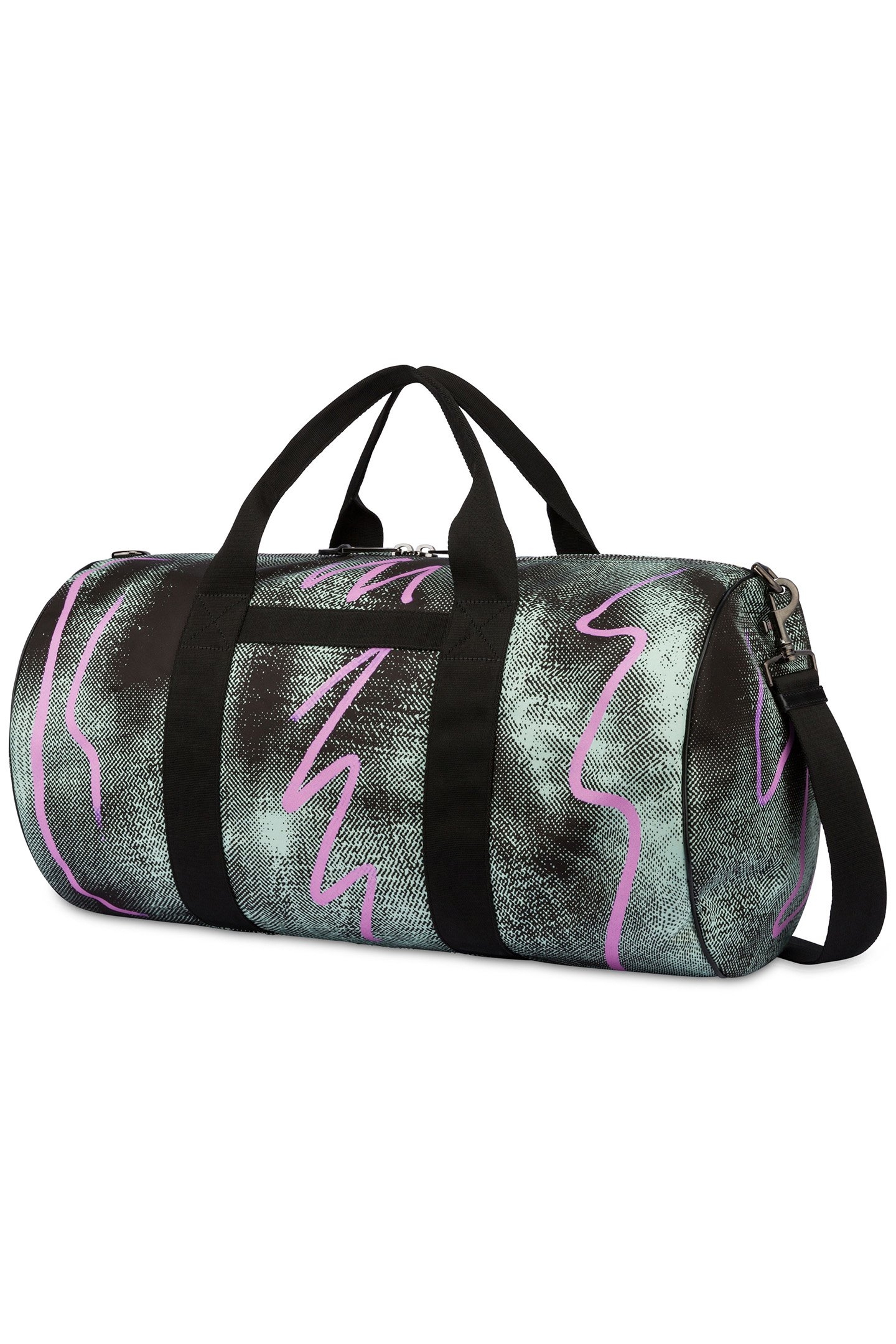 SHADOWS & SQUIGGLES LARGE TRAVEL BAG GREY 2