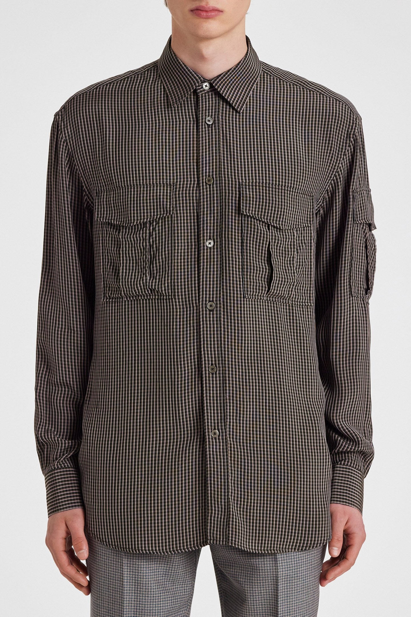 S/C CASUAL FIT SHIRT GREY 1