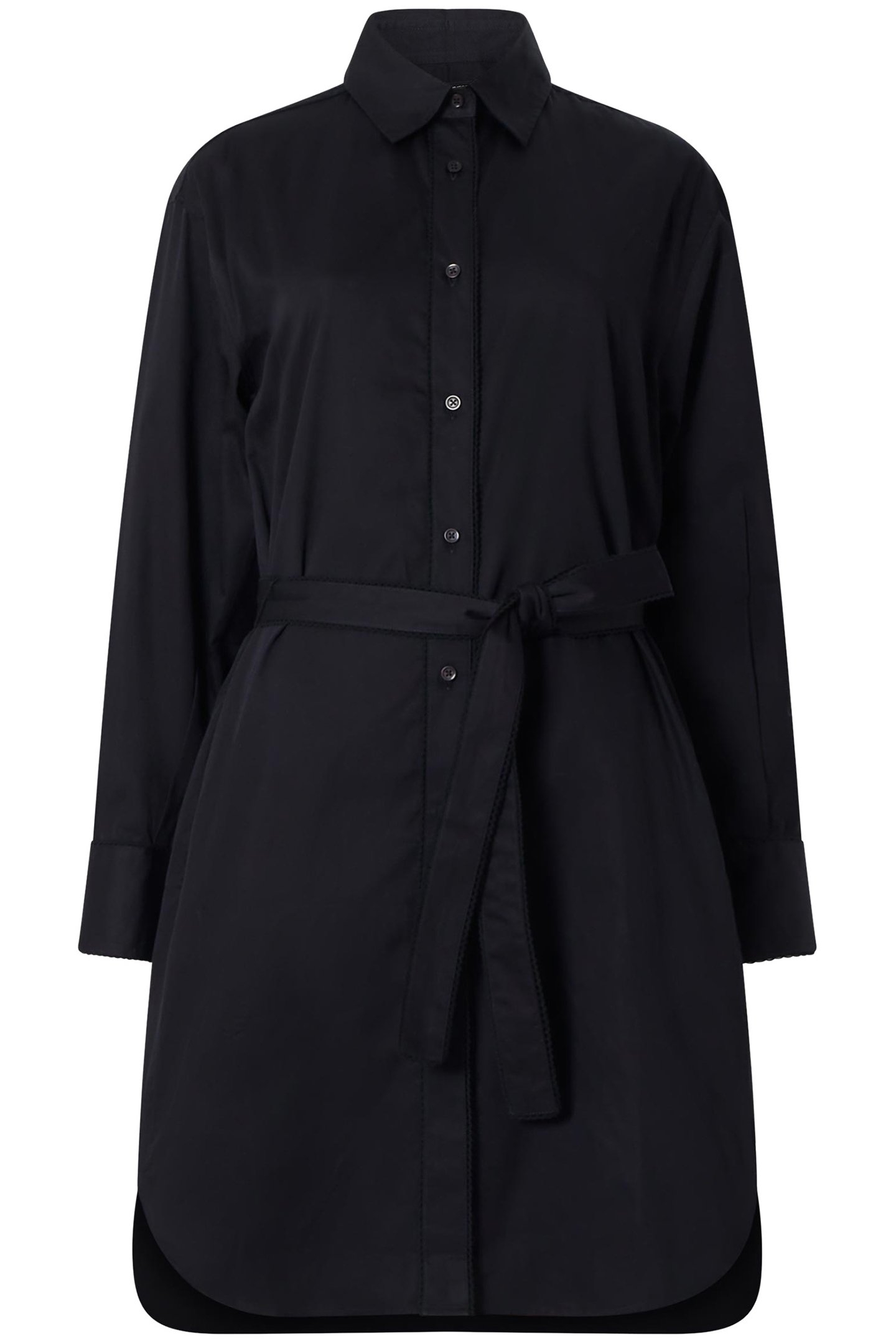 ALEXIS LS SHIRT DRESS BLACKOUT 3