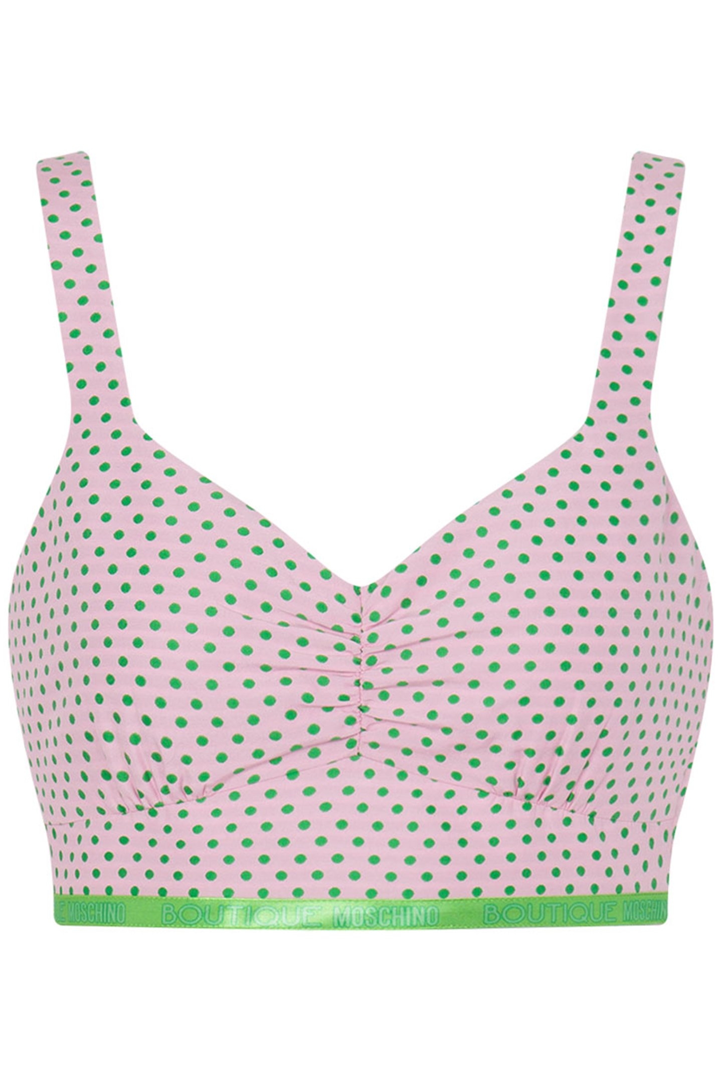 CROP TOP SMALL POLKA DOTS PINK 3