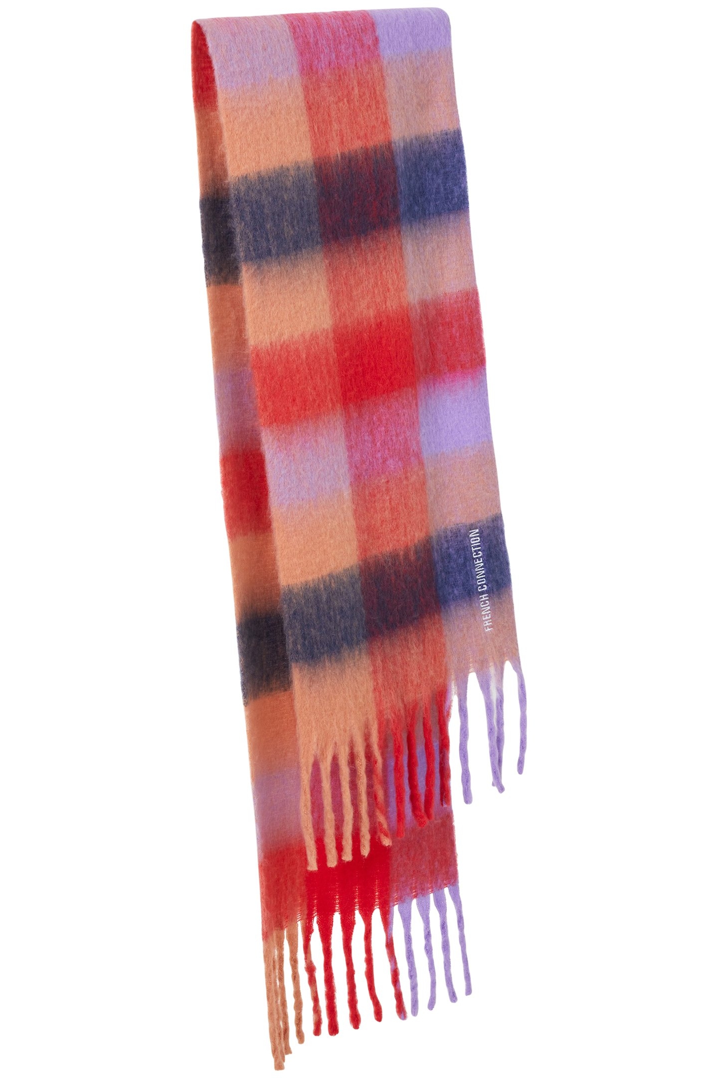 SUPER SOFT CHECK SCARF MULTI RED 2