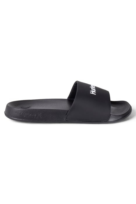 1PK MENS WORDMARK SLIDE BLACK / WHITE 1
