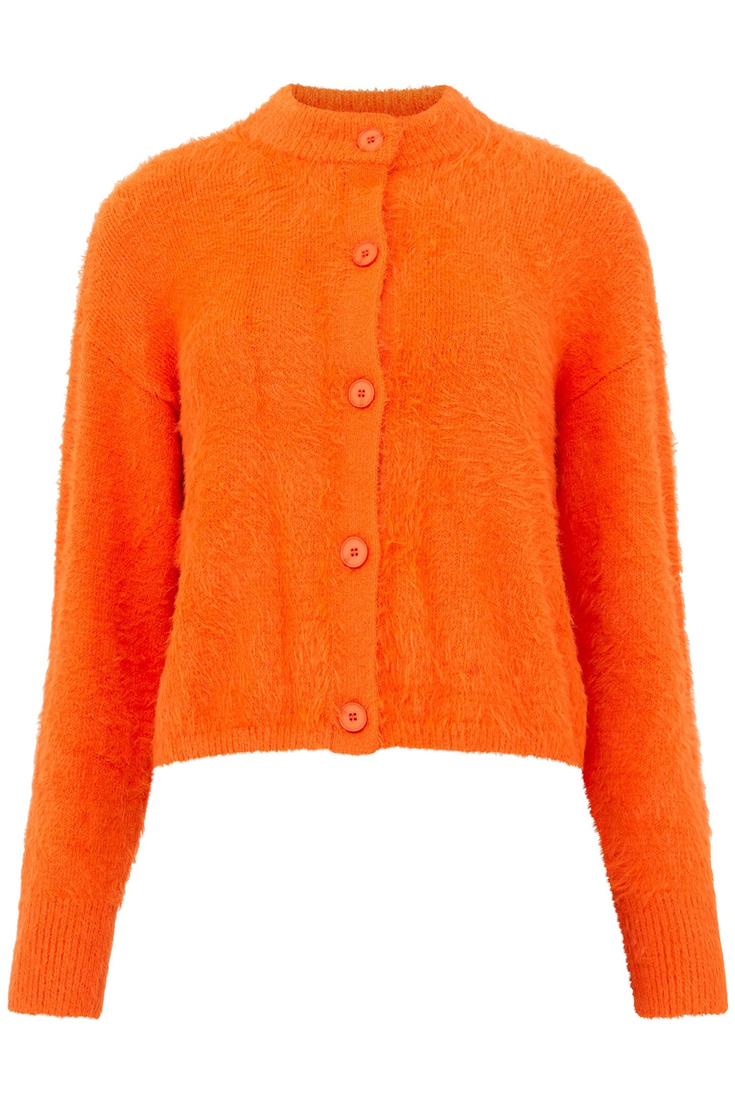 MOLLY FEATHER LS CARDIGAN CORAL ROSE 3