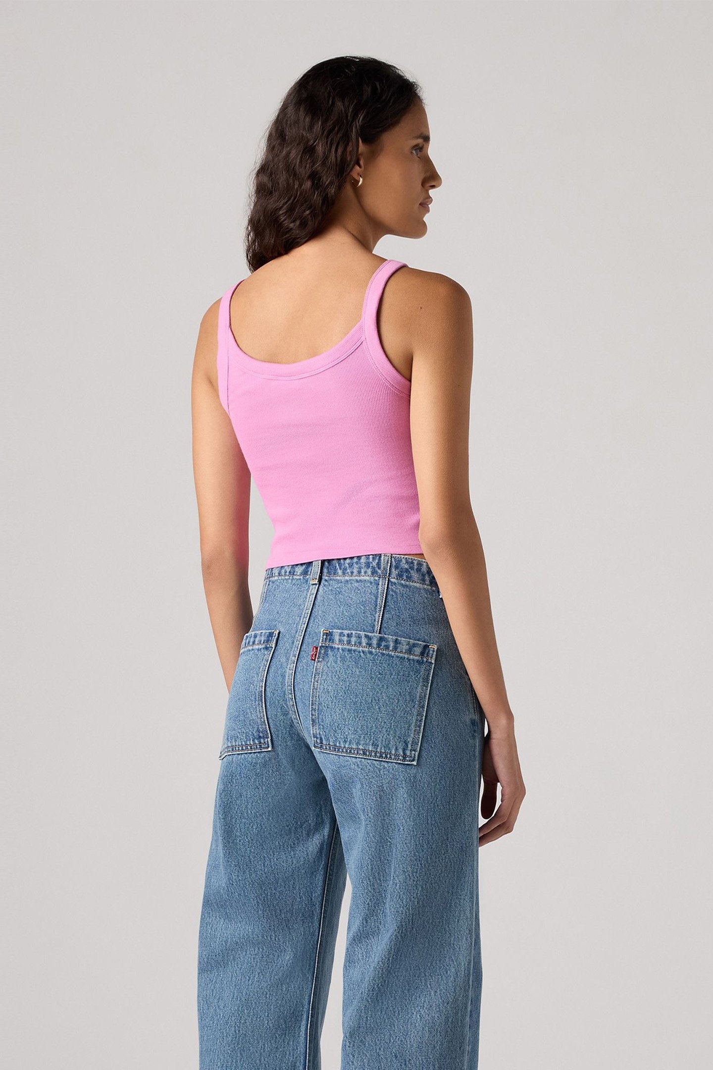 ESSENTIAL SPORTY RIB TNK CROCUS COTTON 2