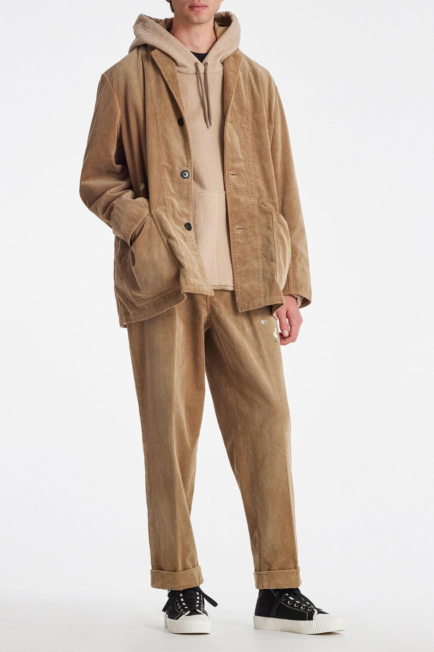 MENS TAPERED LEG TROUSER TAN 3