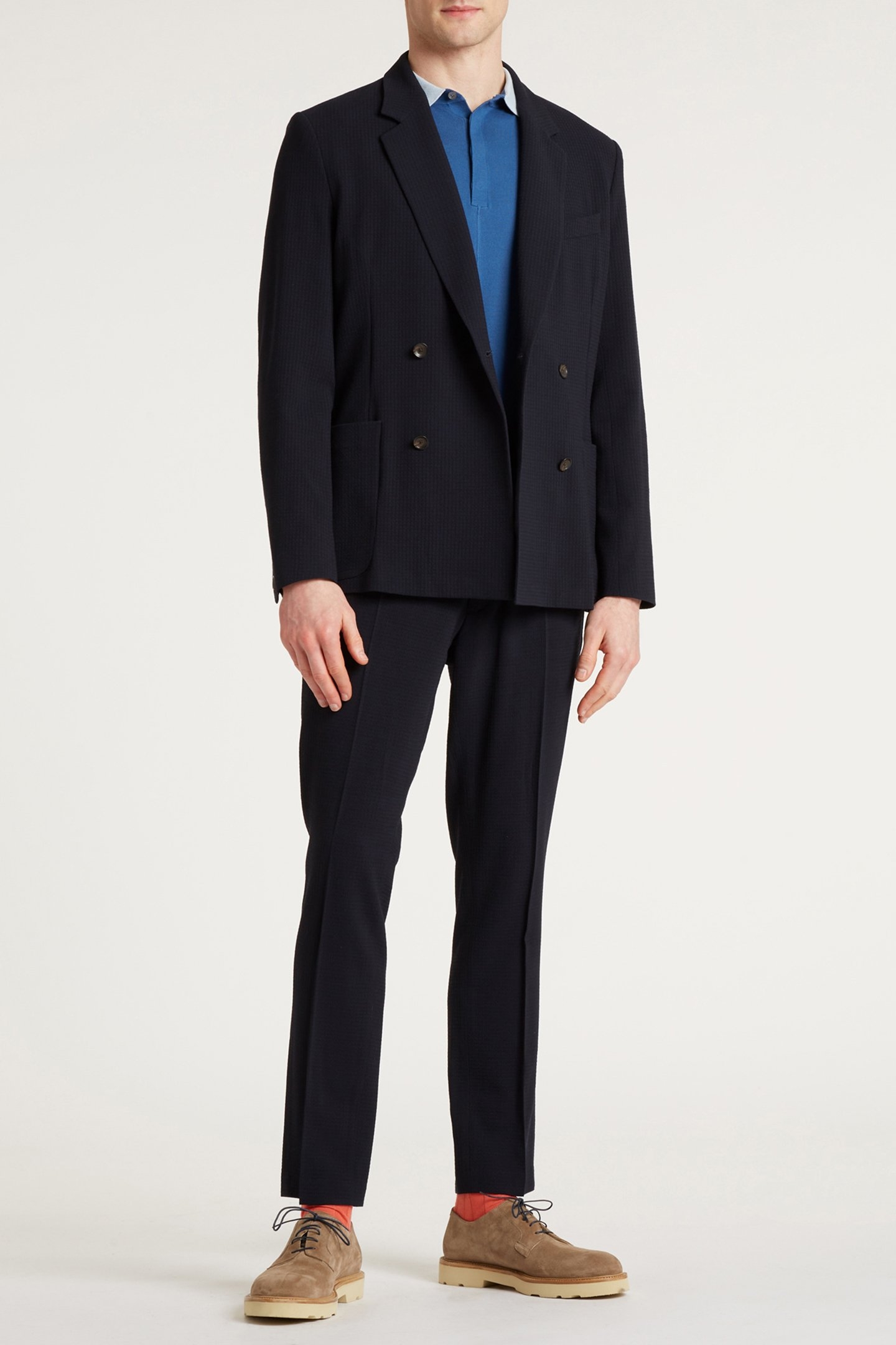 GENTS DB PATCH POCKET JACKET VERY DARK NAVY 3