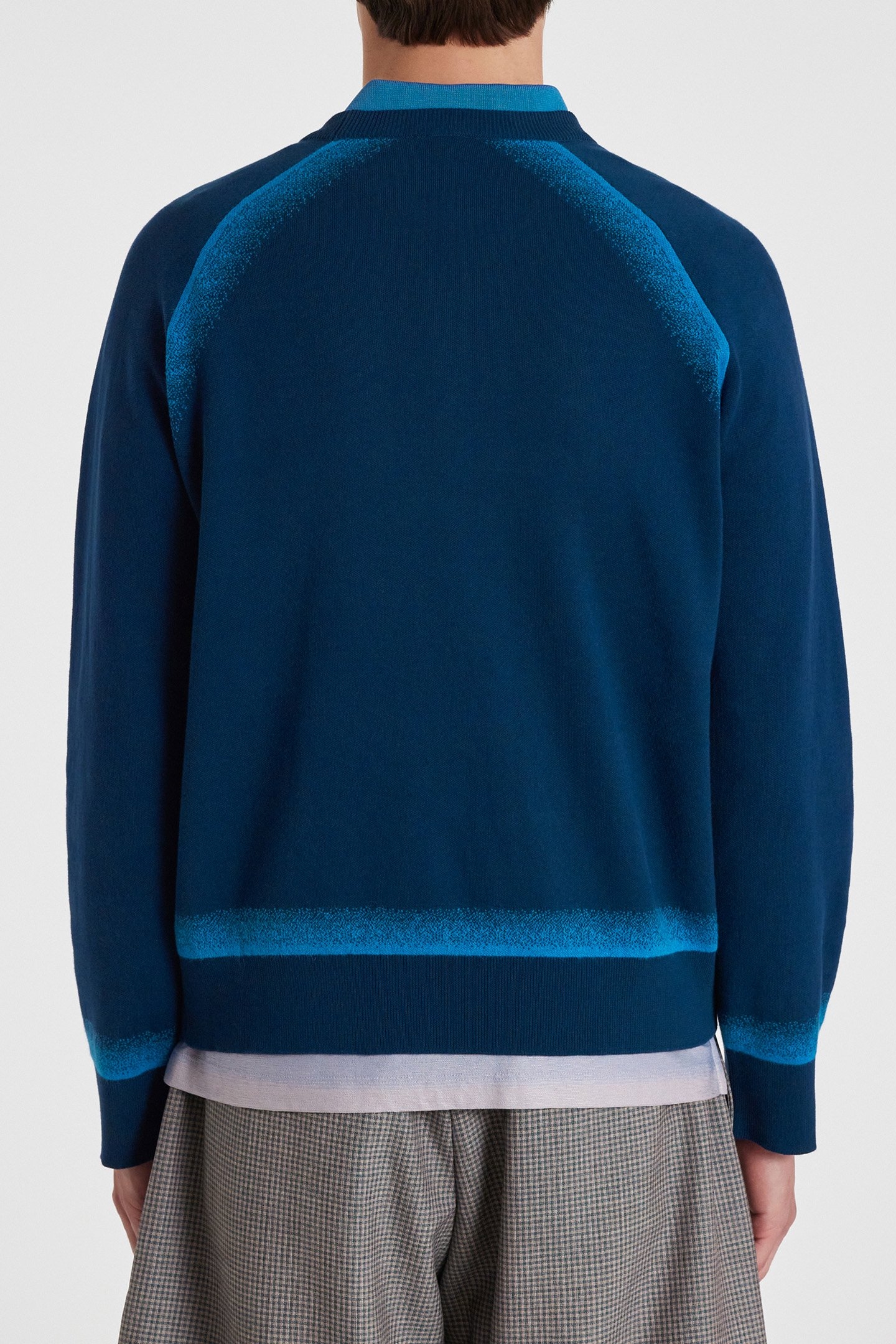 MENS SWEATER CREW NECK INDIGO 2