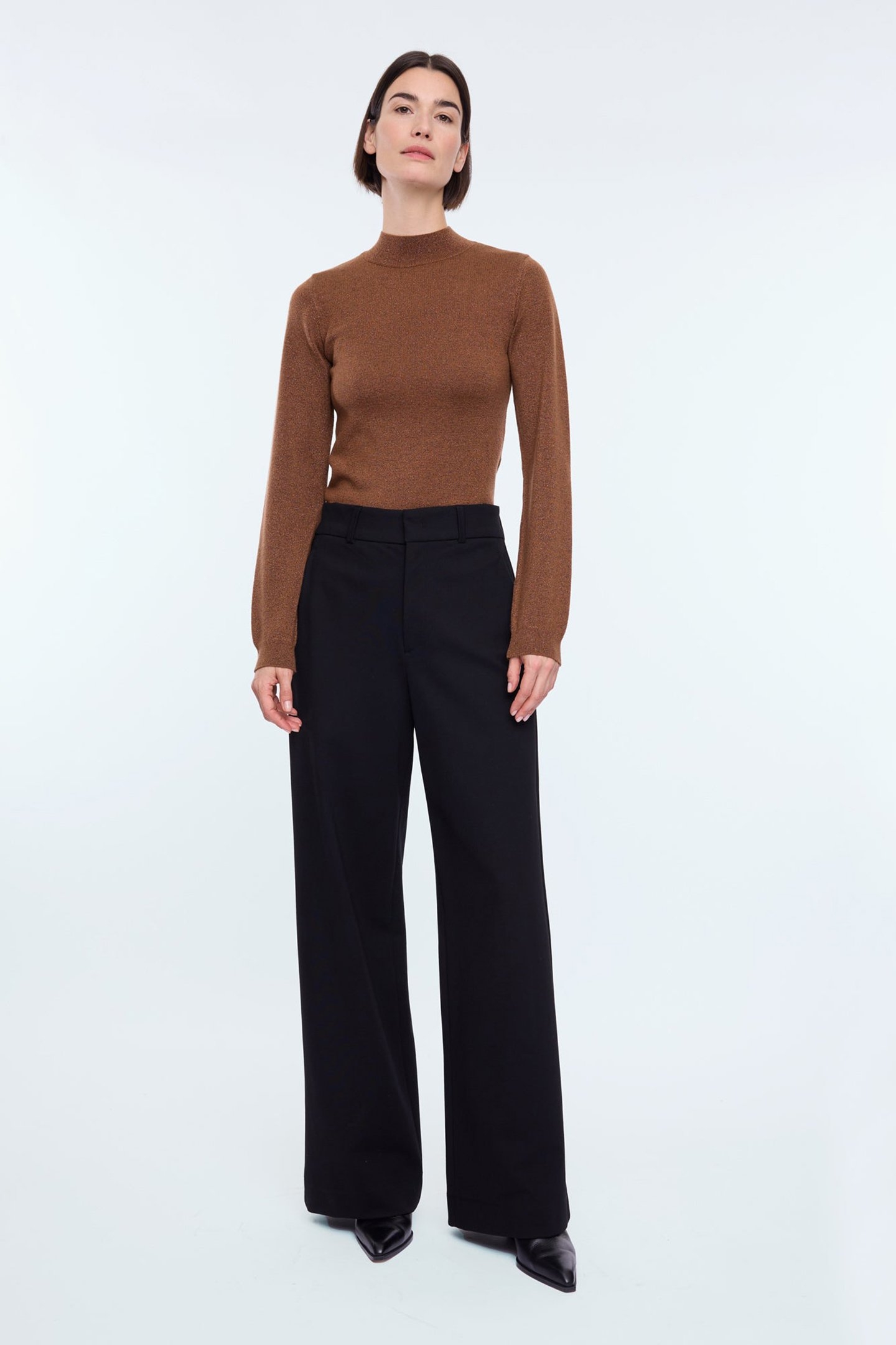 TRUI MOCKNECK SPARKLE LONGSLV HAZELWOOD BROWN 2