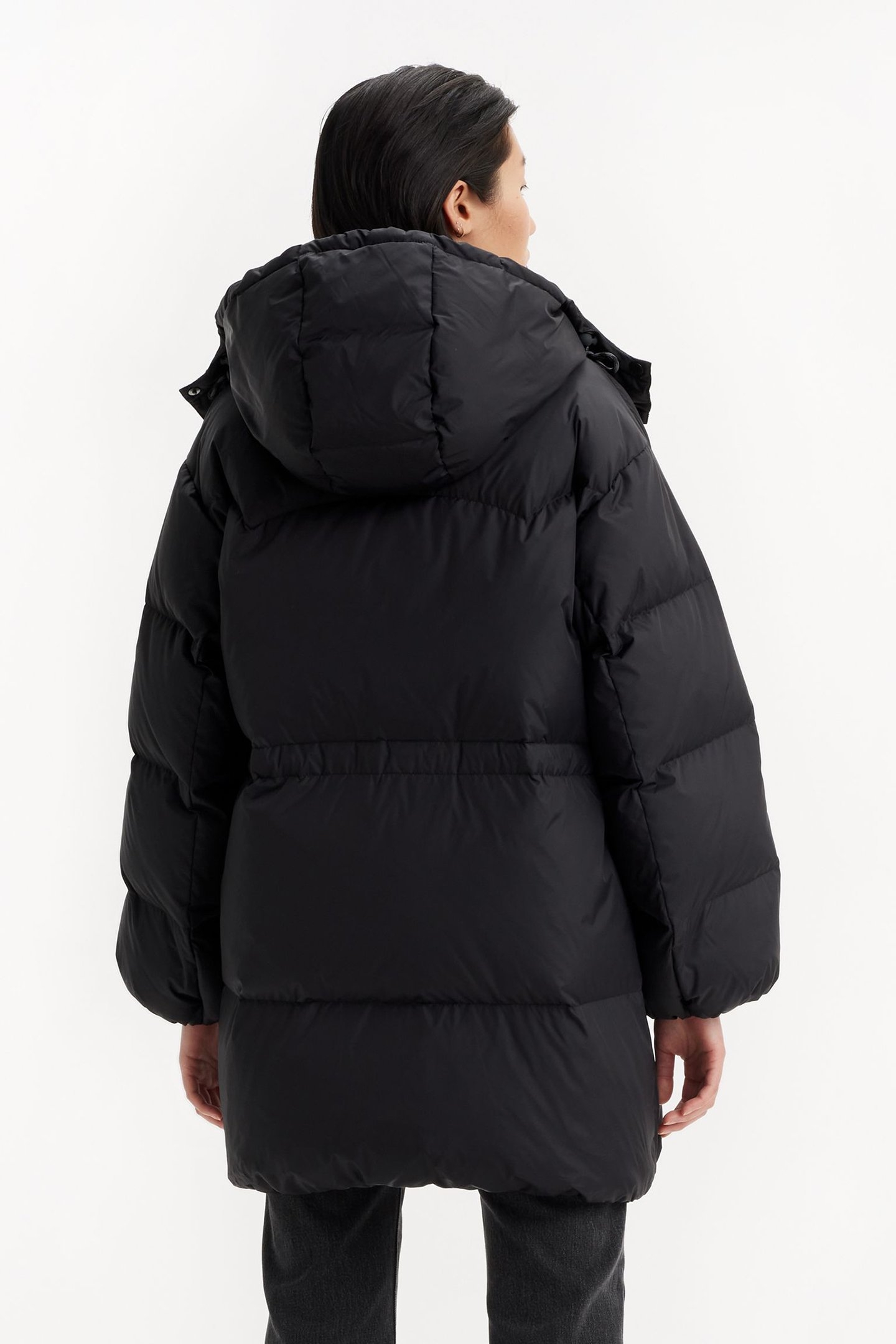 MID PUFFER COAT IN BLACK 2