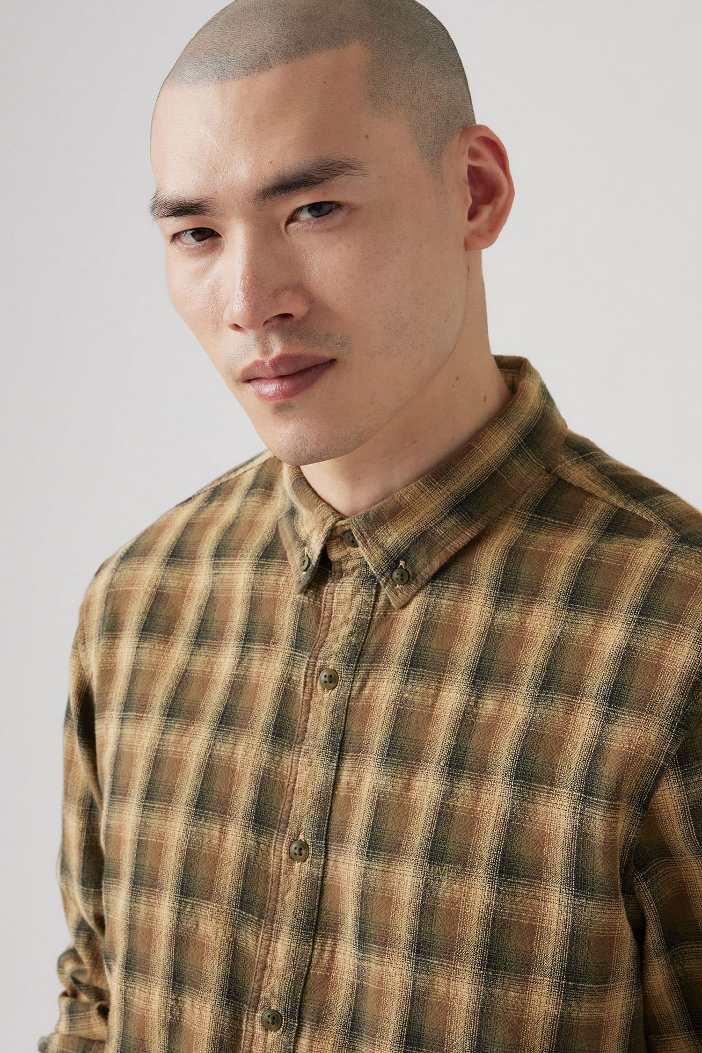 AUTHENTIC BUTTON DOWN YURI PLAID KELP 5