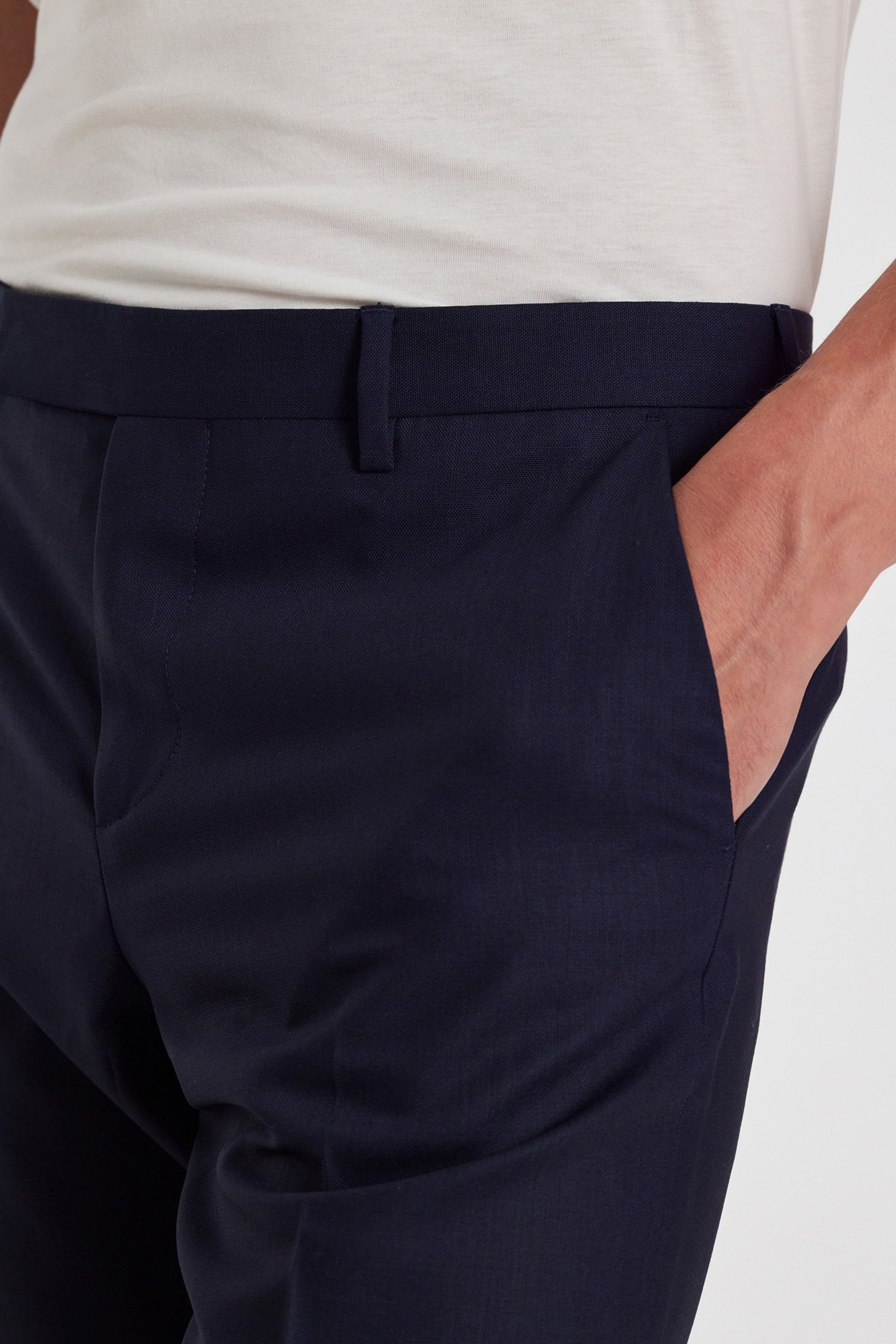 MENS SLIM FIT TROUSER INKY BLUE 5