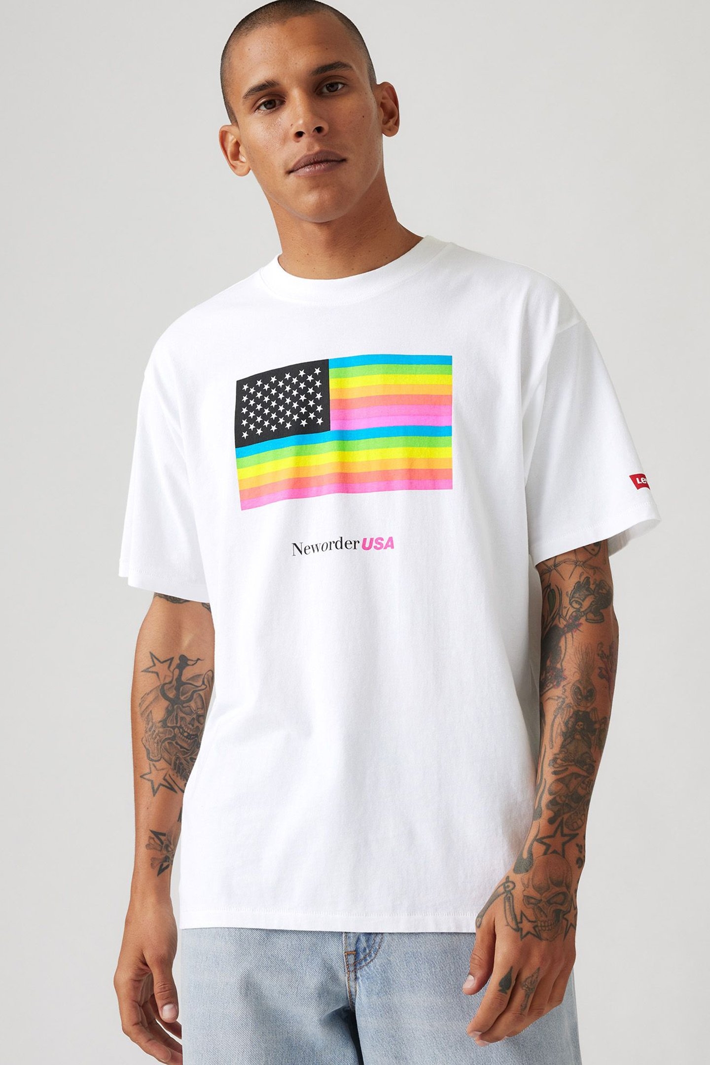 BAND TEE NEW ORDER USA WHITE GRAPHIC 4