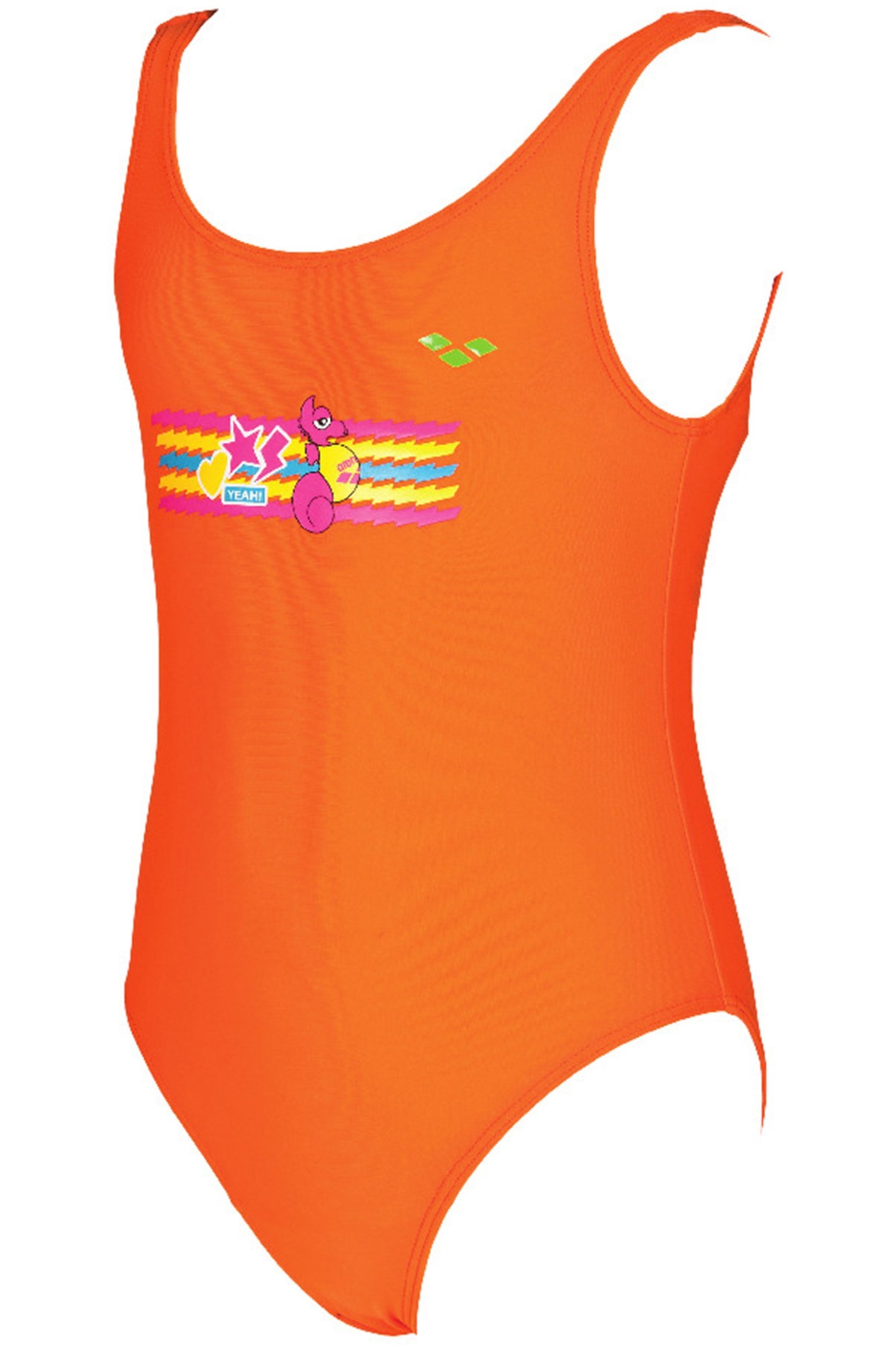 ARENA WATER TRIBE SEAHORSE KIDS GIRL ONE MANGO 1