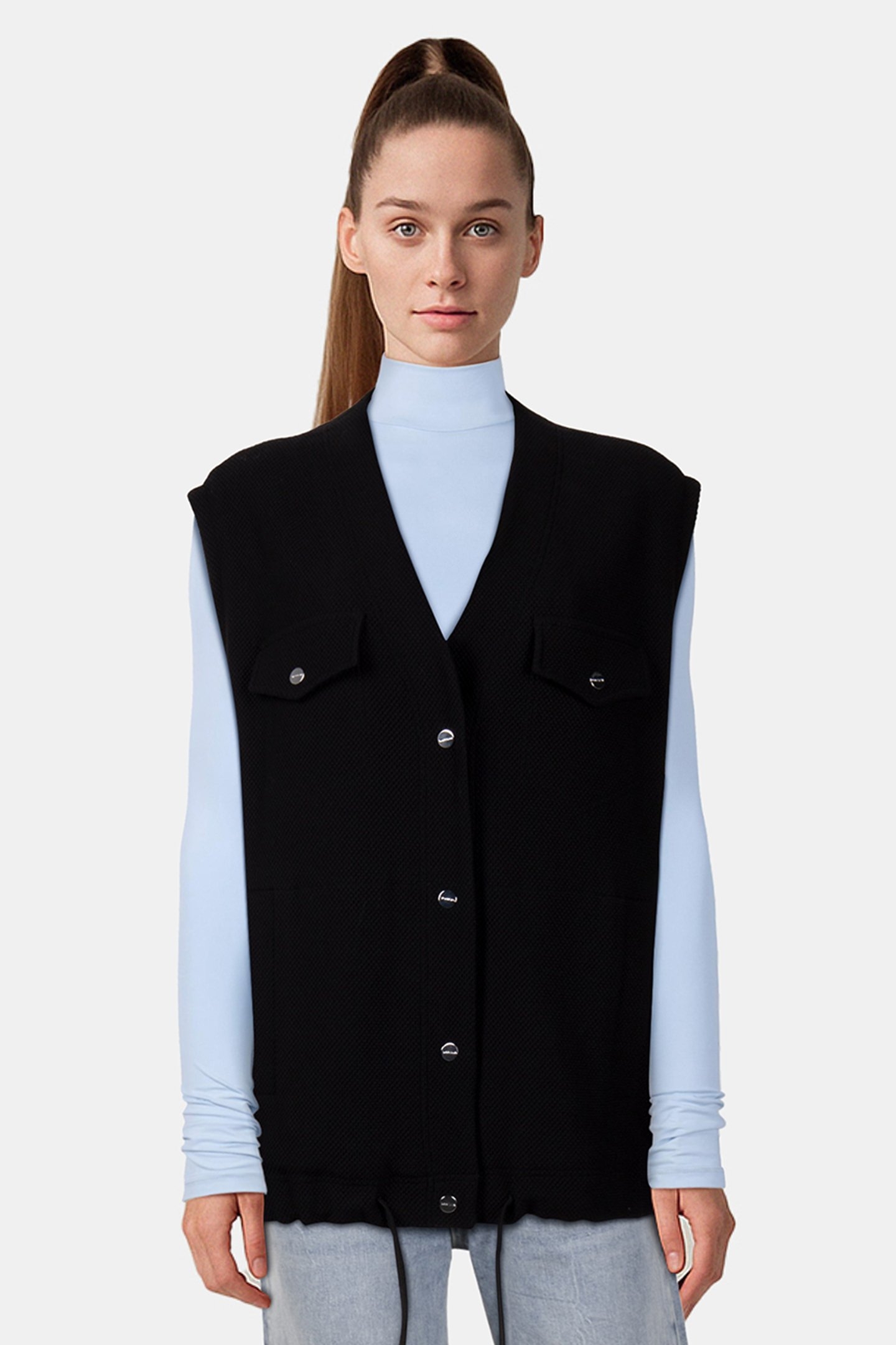 VEST CHUNKY STRUC GILET BLACK 2