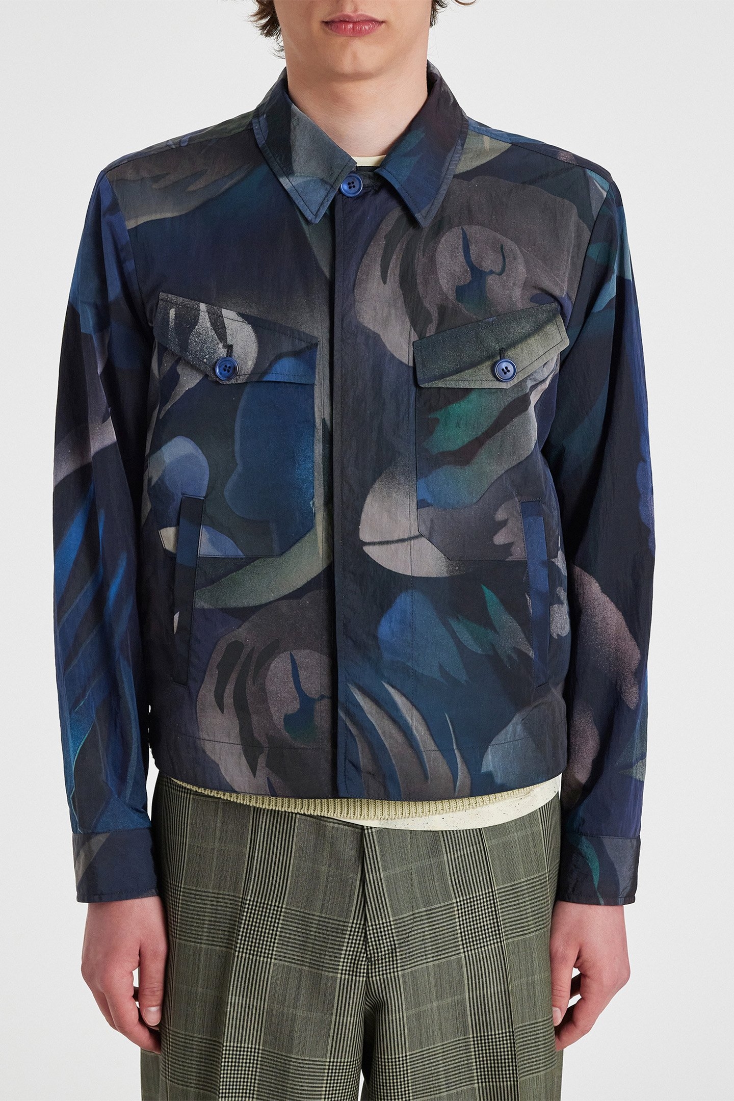 MENS ZIP FRONT JACKET NAVY 1