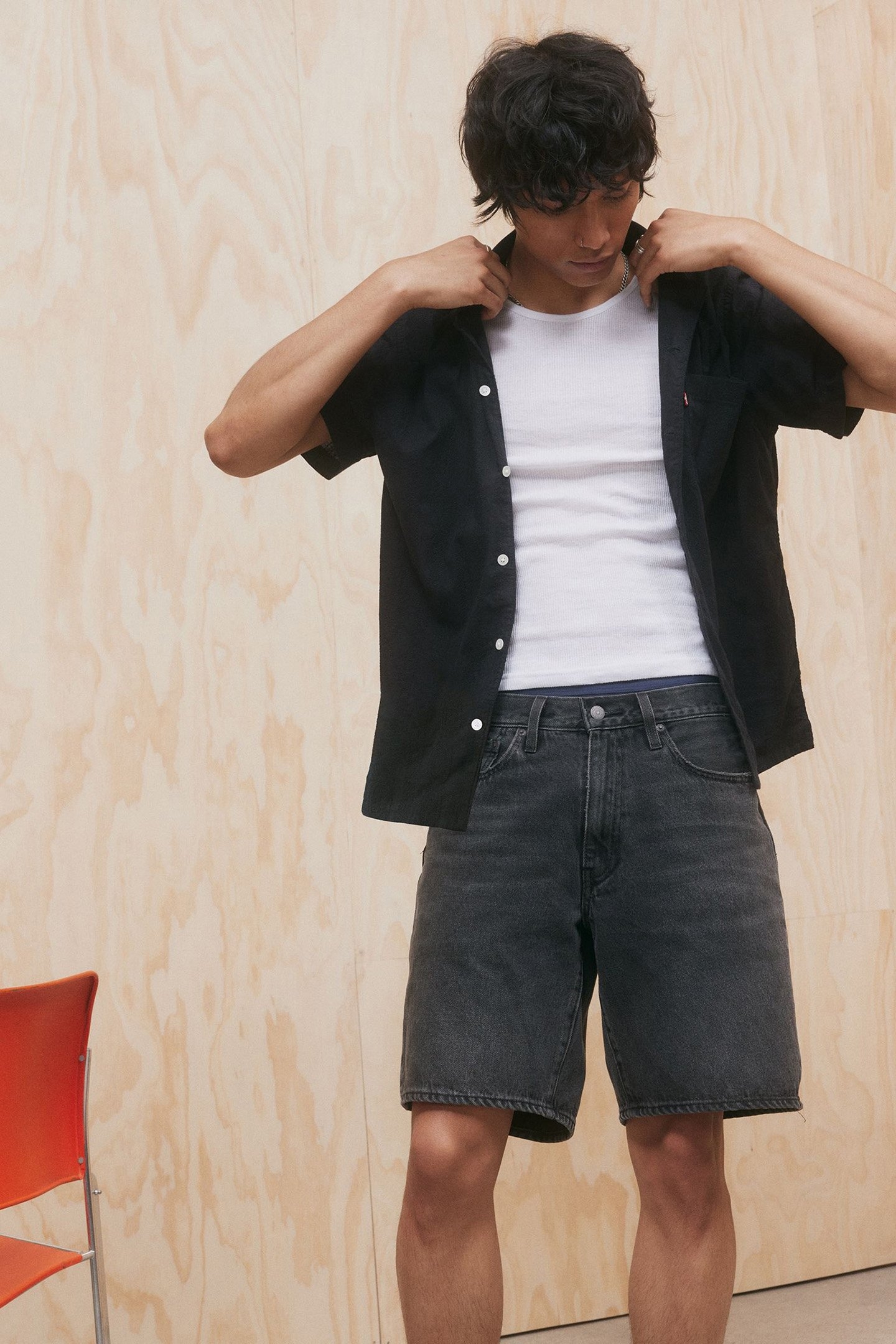 THE SUNSET CAMP SHIRT EMBER DETAIL STRIP 7