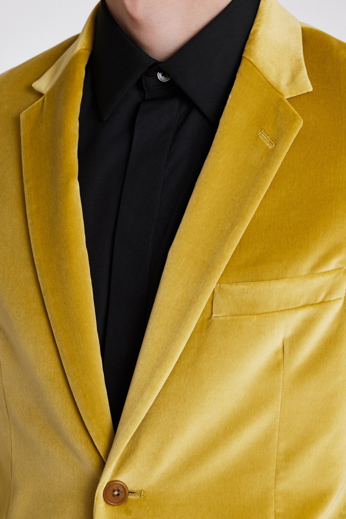 SLIM FIT 2 BUTTON JACKET GOLDEN YELLOW 5