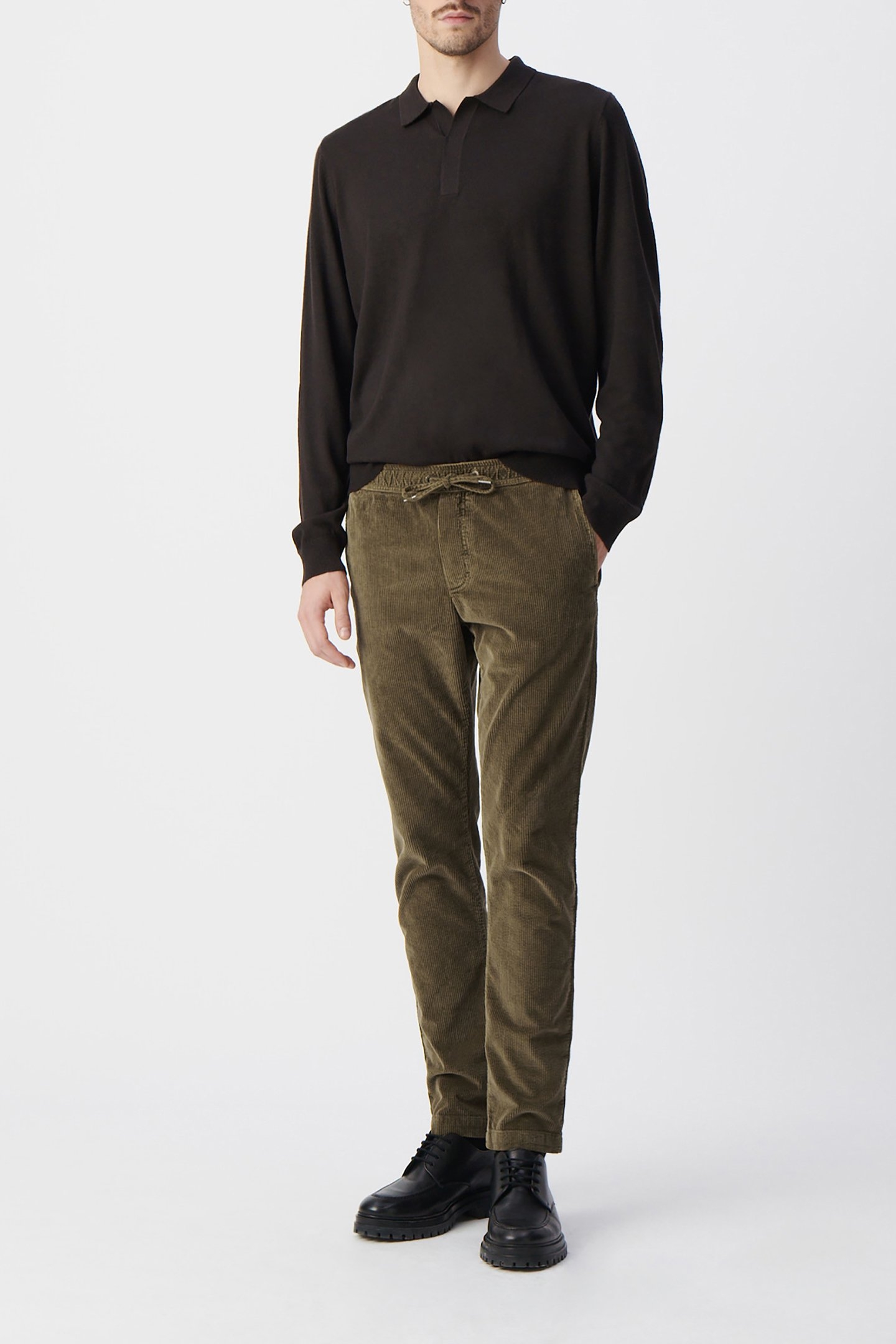 BROWN INTERLOCK POLO SHIRT 3