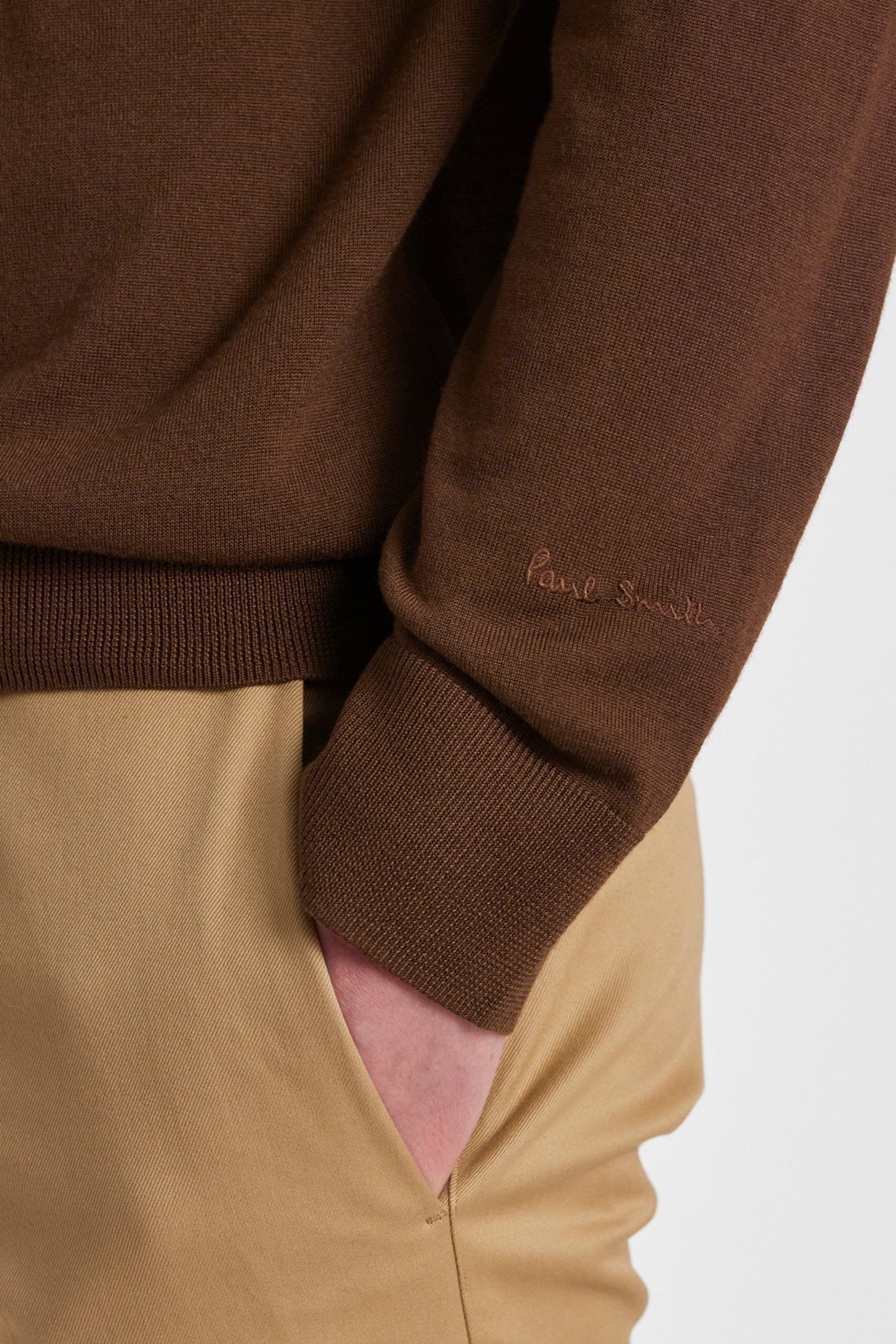 MENS SWEATER CREW NECK MUD 4