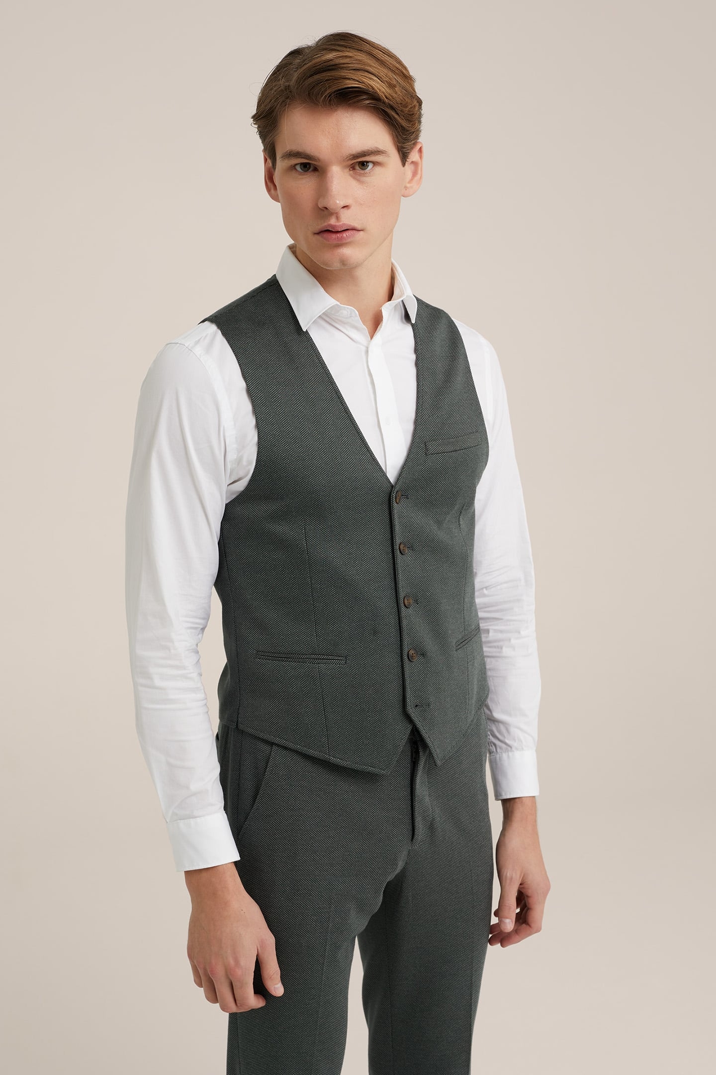 WAISTCOAT GREYISH GREEN 1