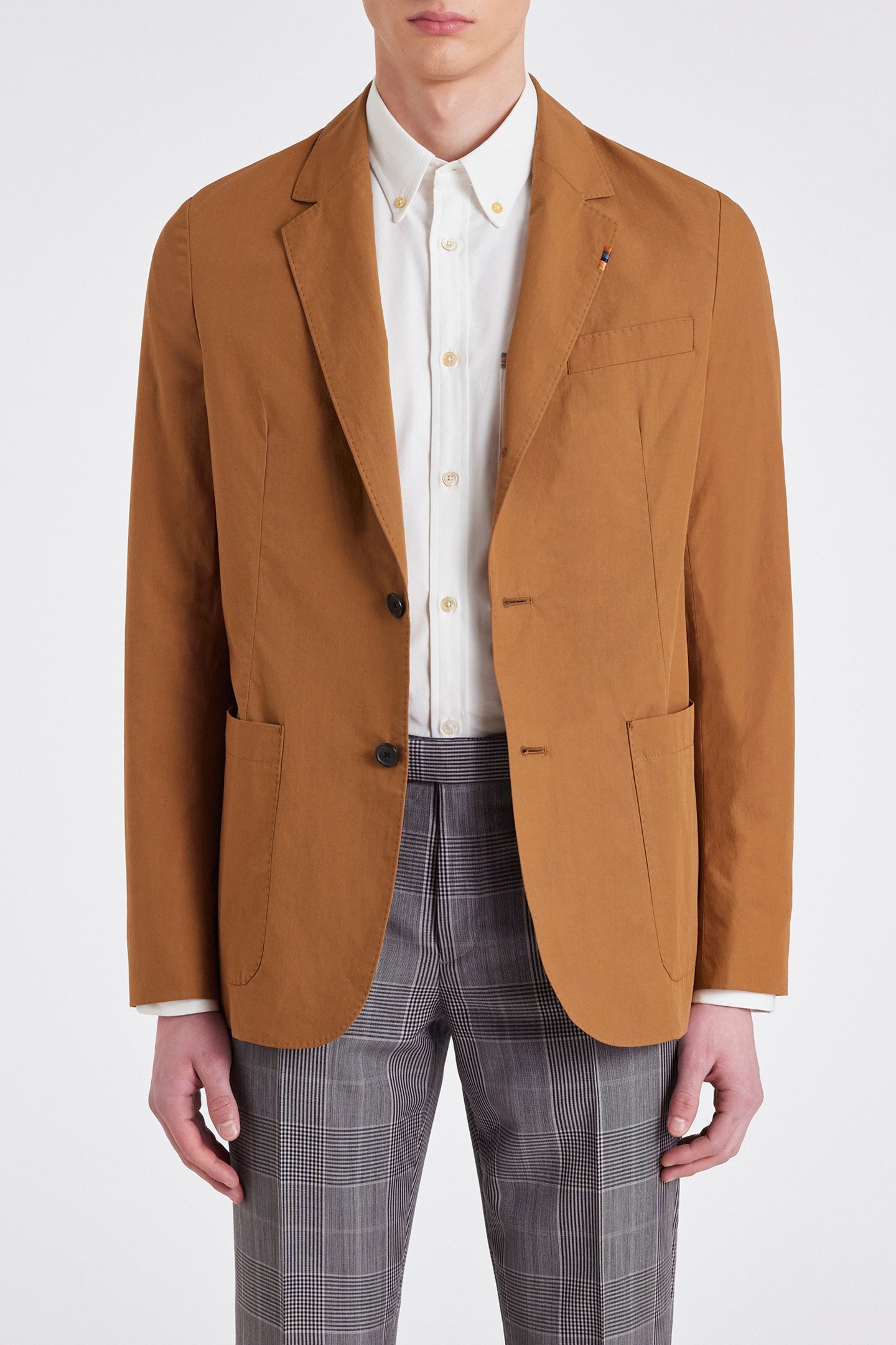 MENS 2BTN SB JACKET TAN 1