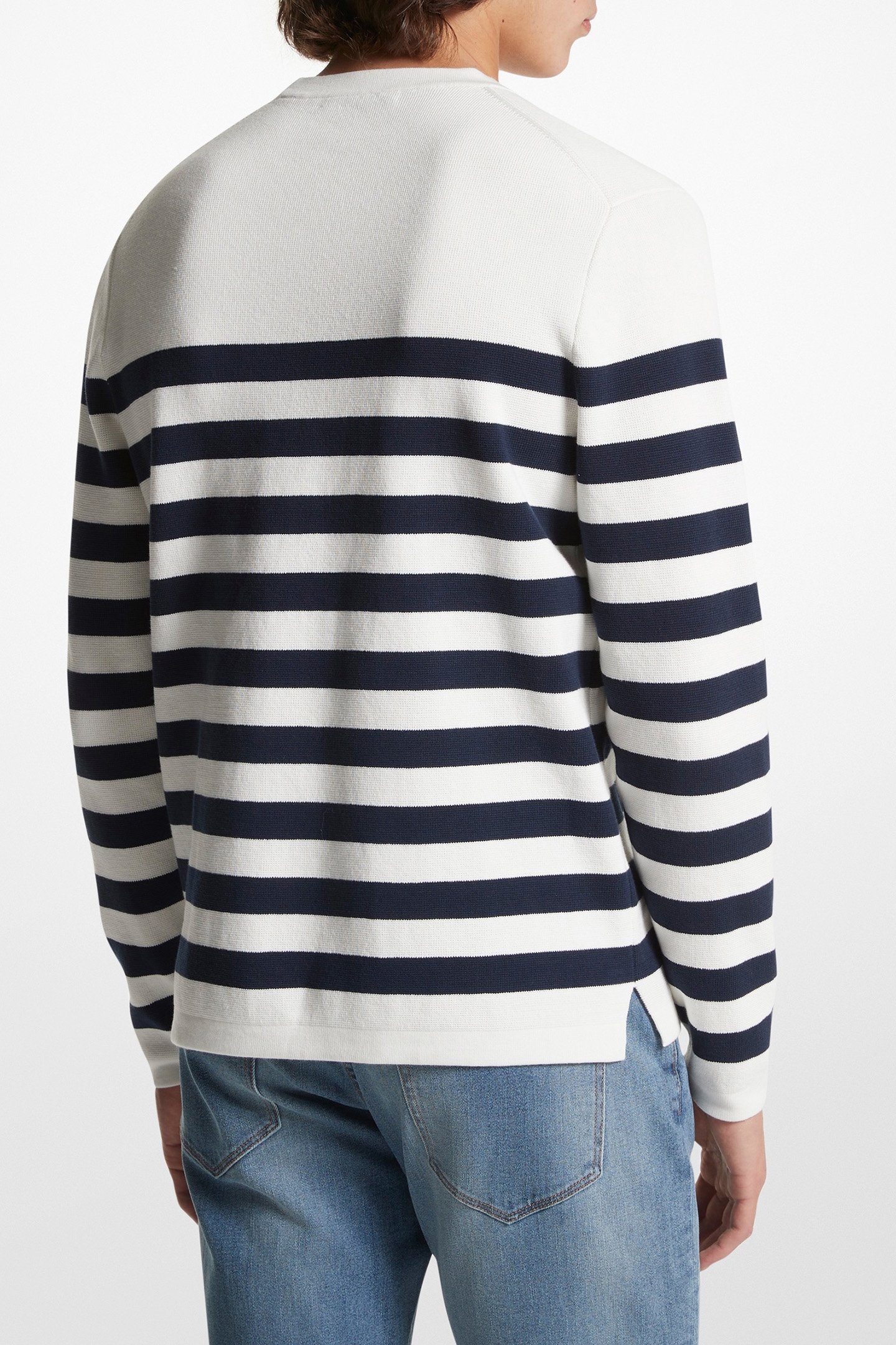 MARINER CREW NECK JUMPER IN STRIPE 2