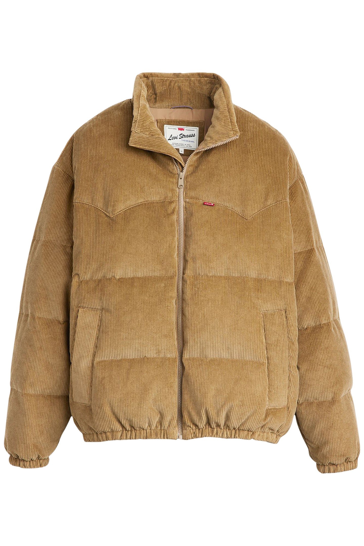 SUNSET PUFFER JACKET IN BROWN CORD 4