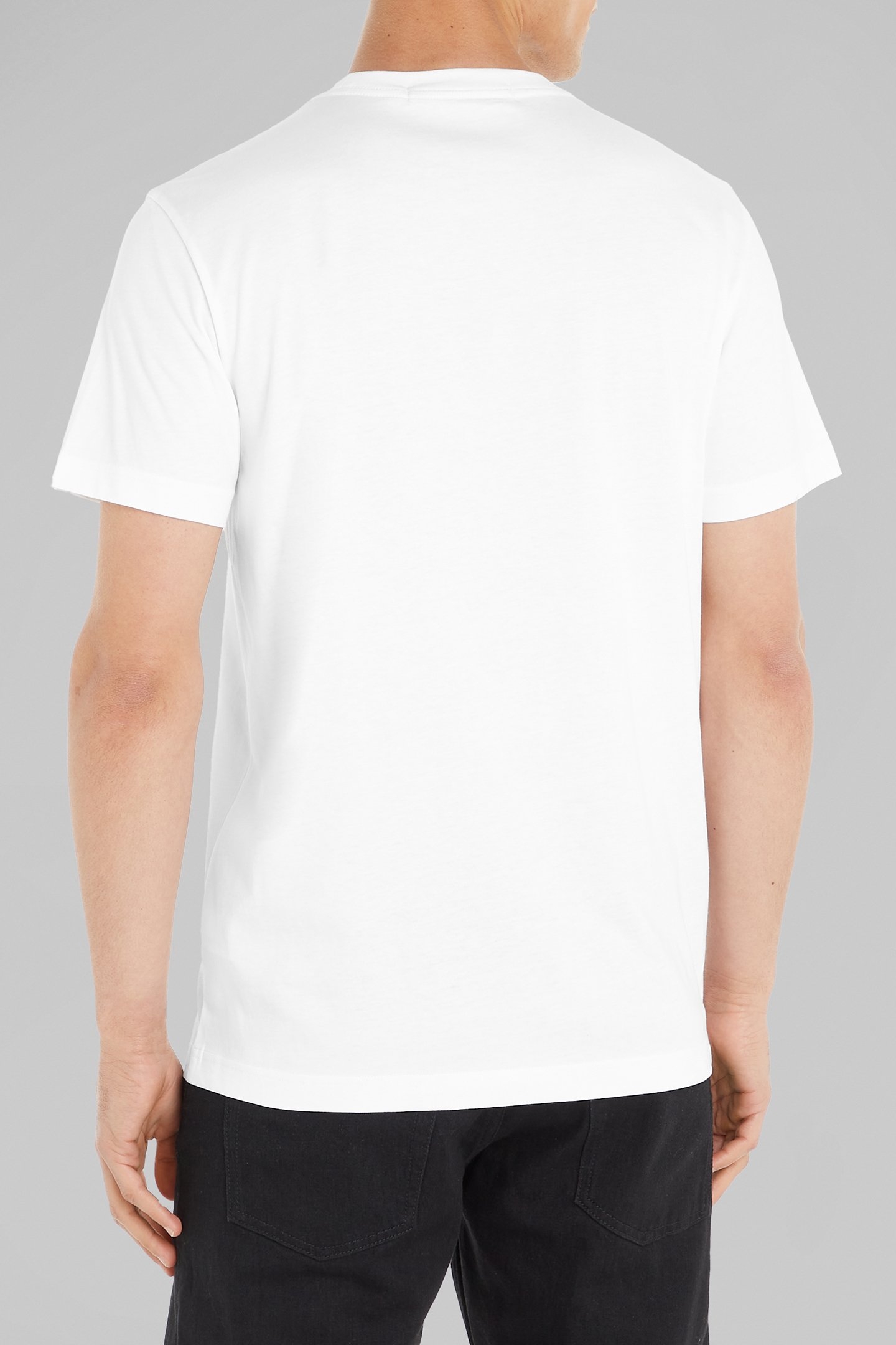 CK EMBRO BADGE TEE BRIGHT WHITE 2