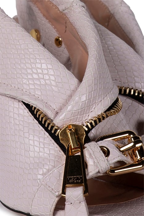 BIKER CALFSKIN SANDALS WHITE 4