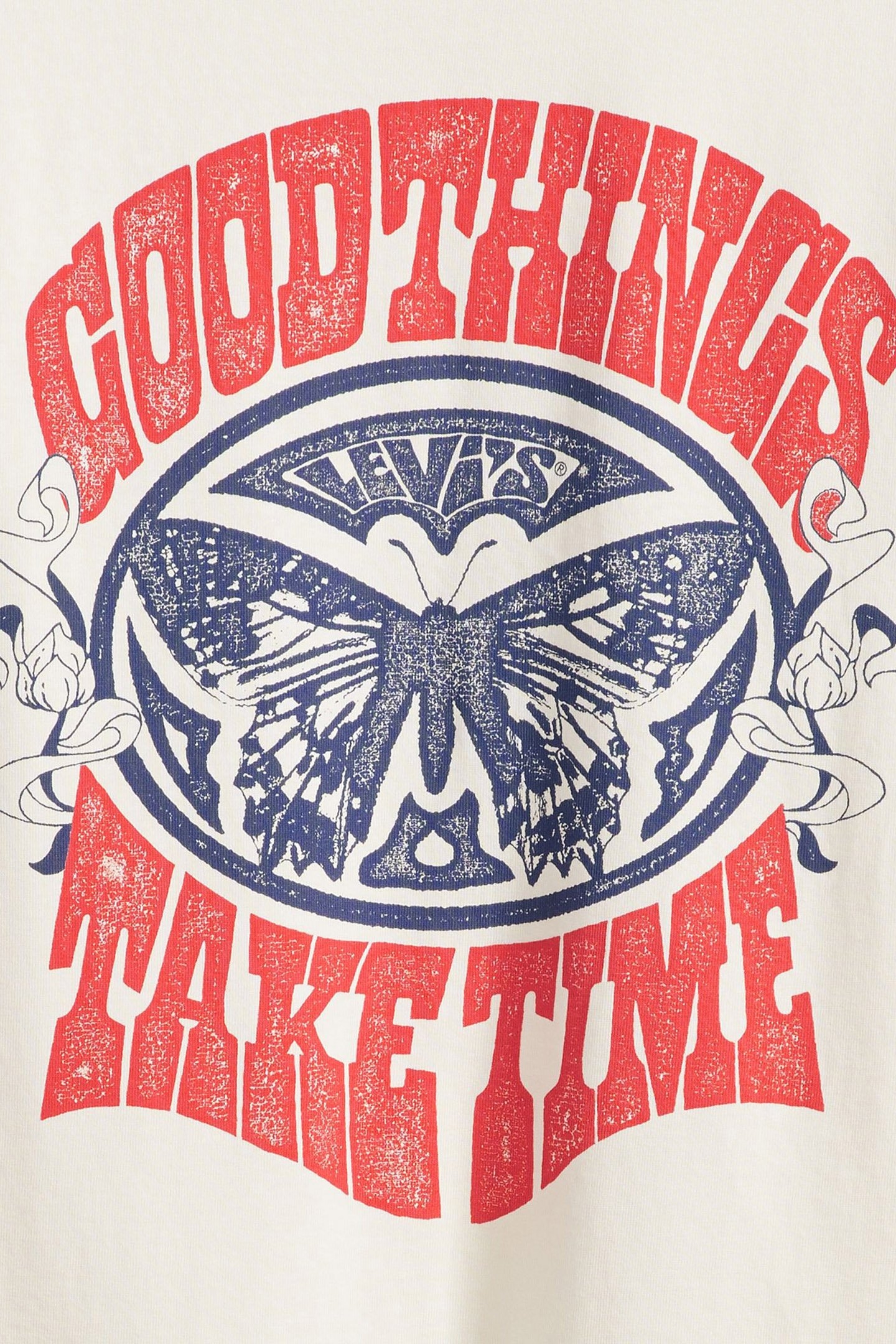 GR TABOR TEE GOOD THINGS TAKE TIME EGRET 6