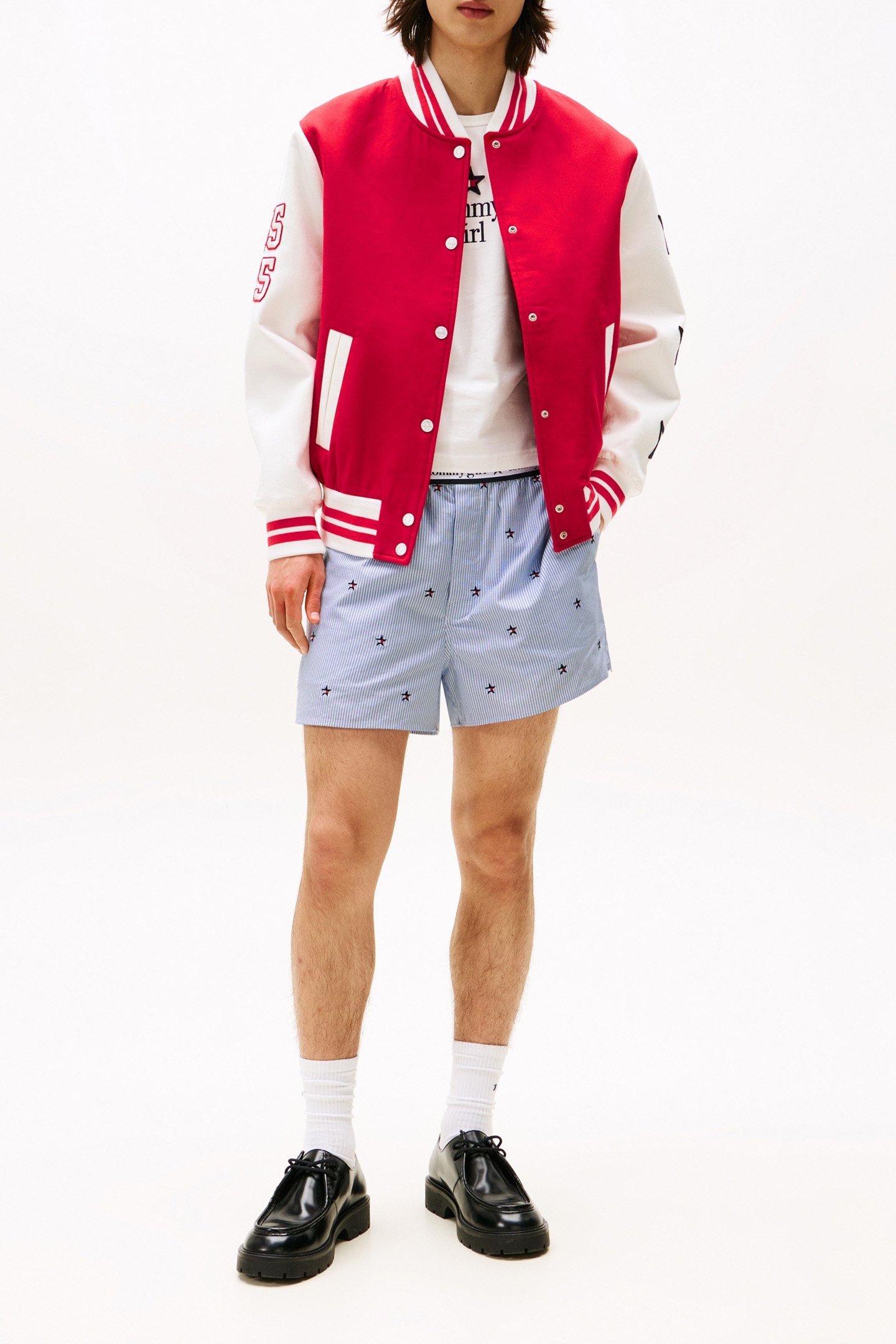 TOMMY GIRL EMBROIDERED SHORT NORMAL FIT SHORTS BLUE 2