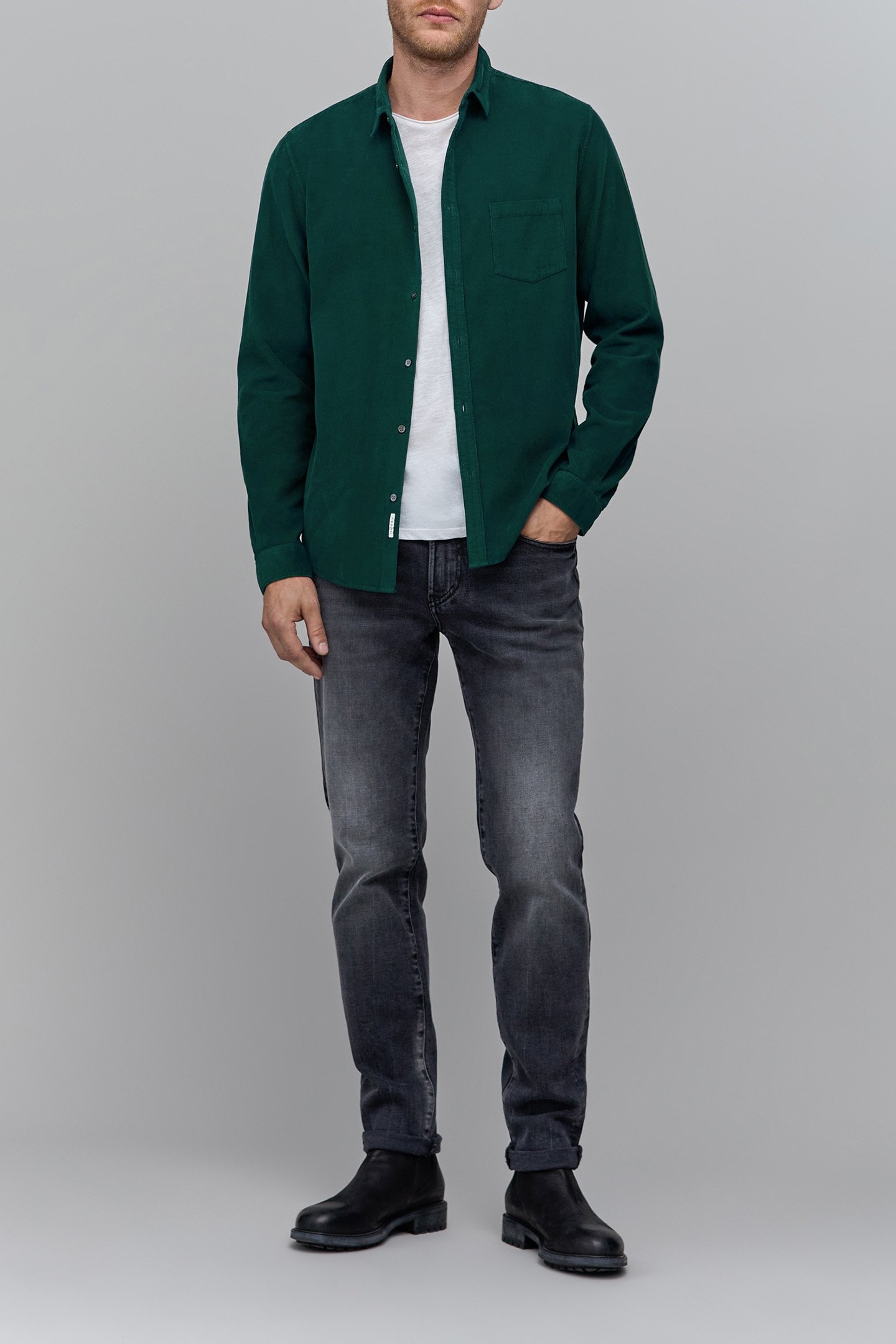 SHIRT GREEN VELVET MILLERAIES 3