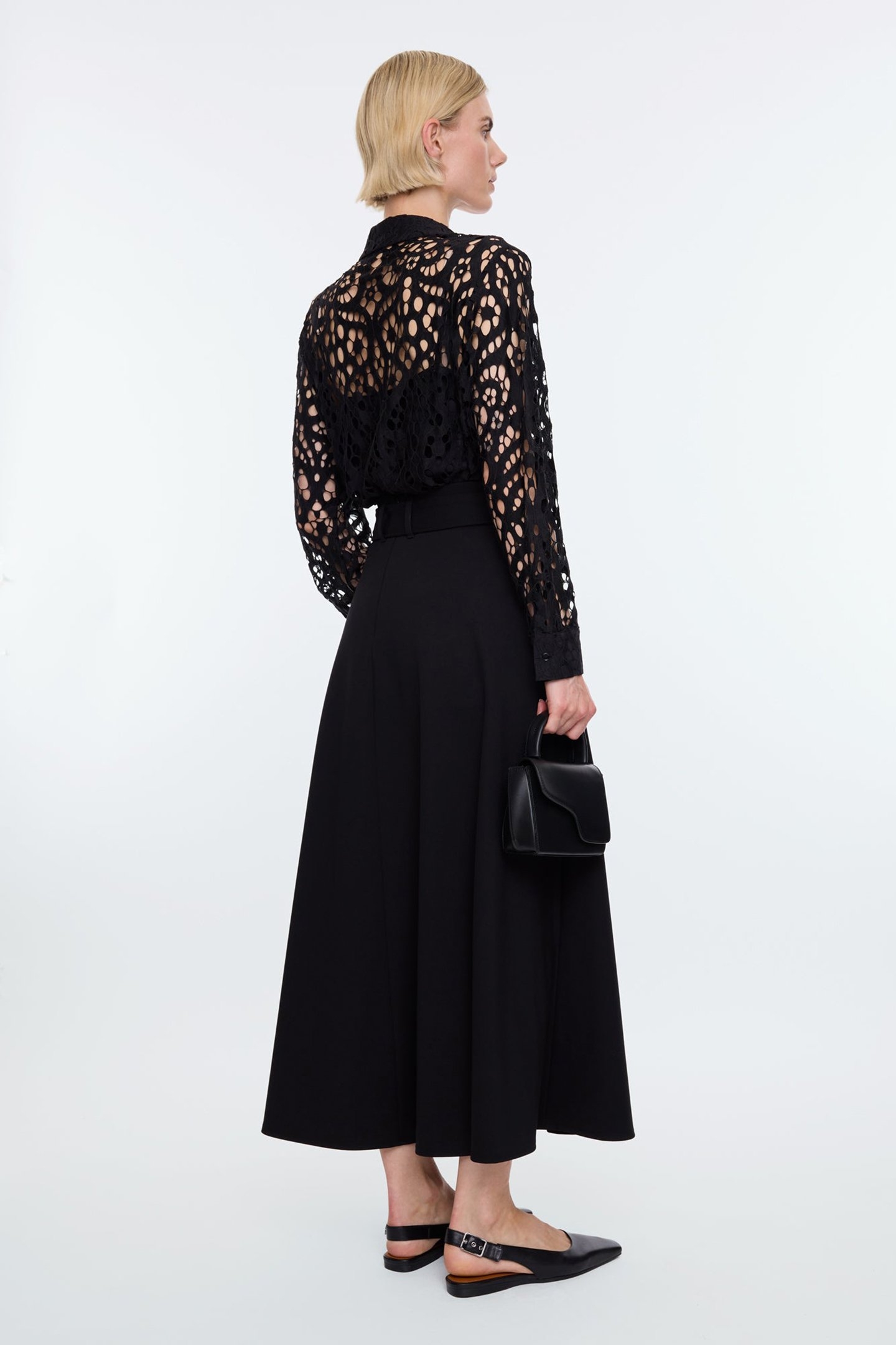 LACE TUNIC BLOUSE BLACK 3