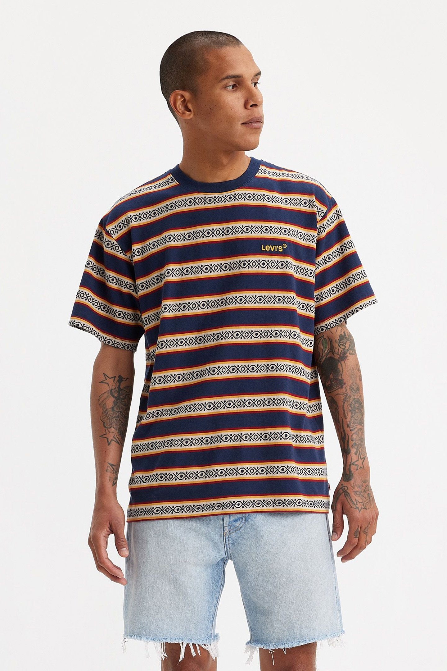 RED TAB VINTAGE TEE OTIS GEO STRIPE 1