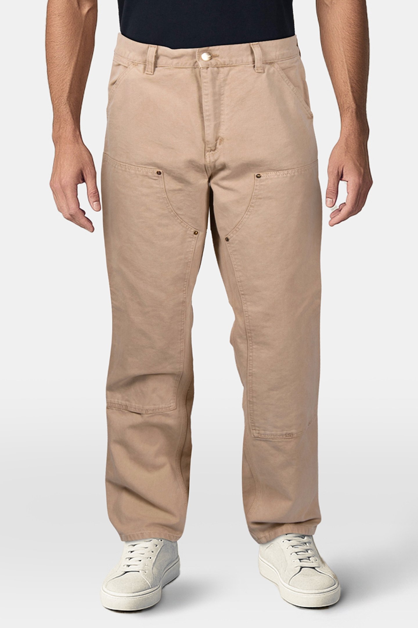 CARHARTT – DOUBLE KNEE PANT DUSTY HAMILTON BROWN 1