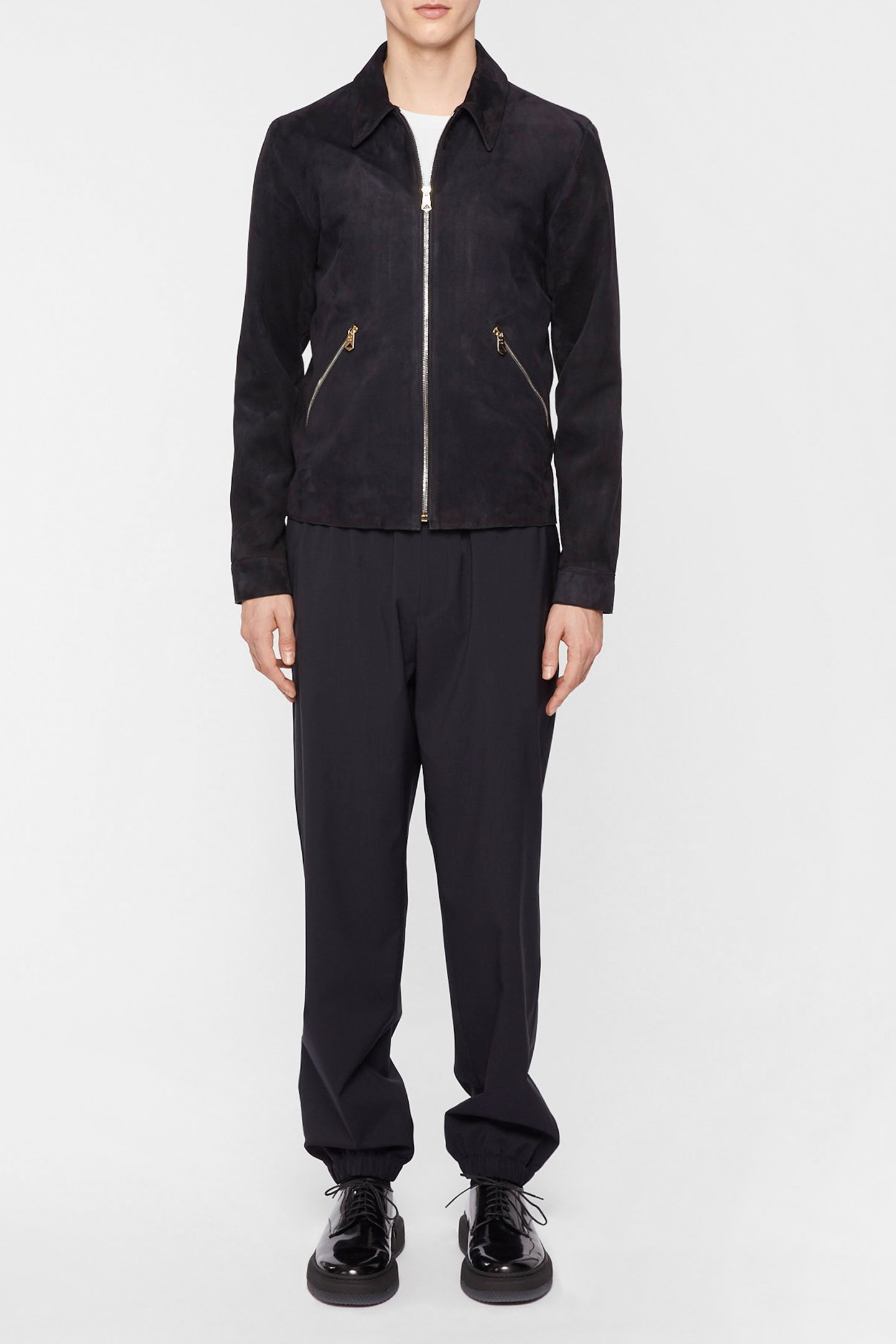 GENTS SUEDE JACKET NAVY 2