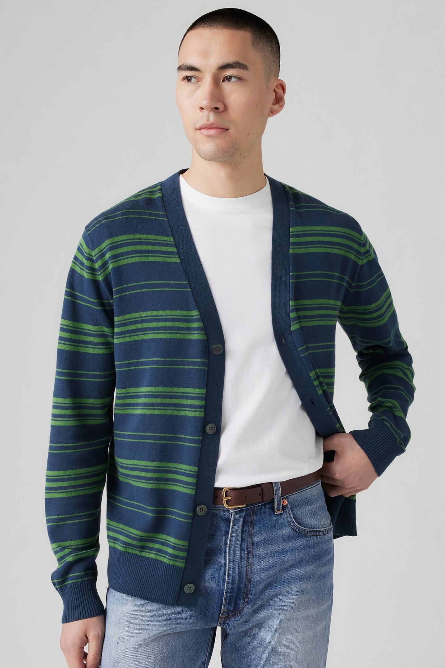 DUNE CARDIGAN PALMER STRIPE DRESS BLUES 4