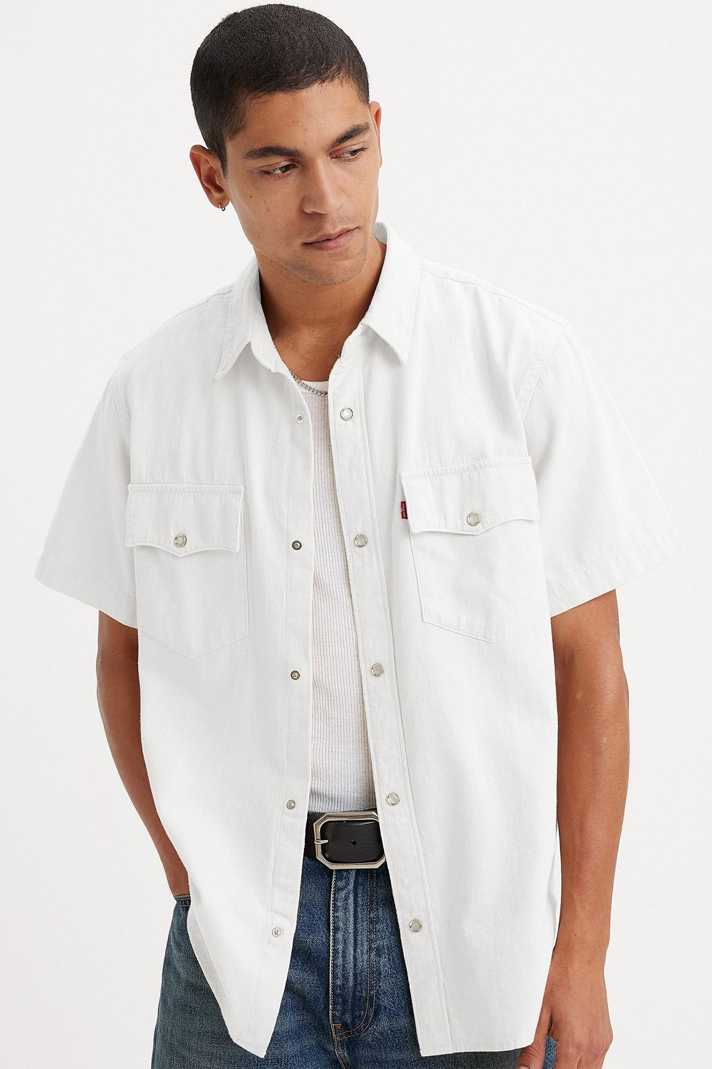 SS RELAXED FIT WESTERN NEWMAN ECRU 5