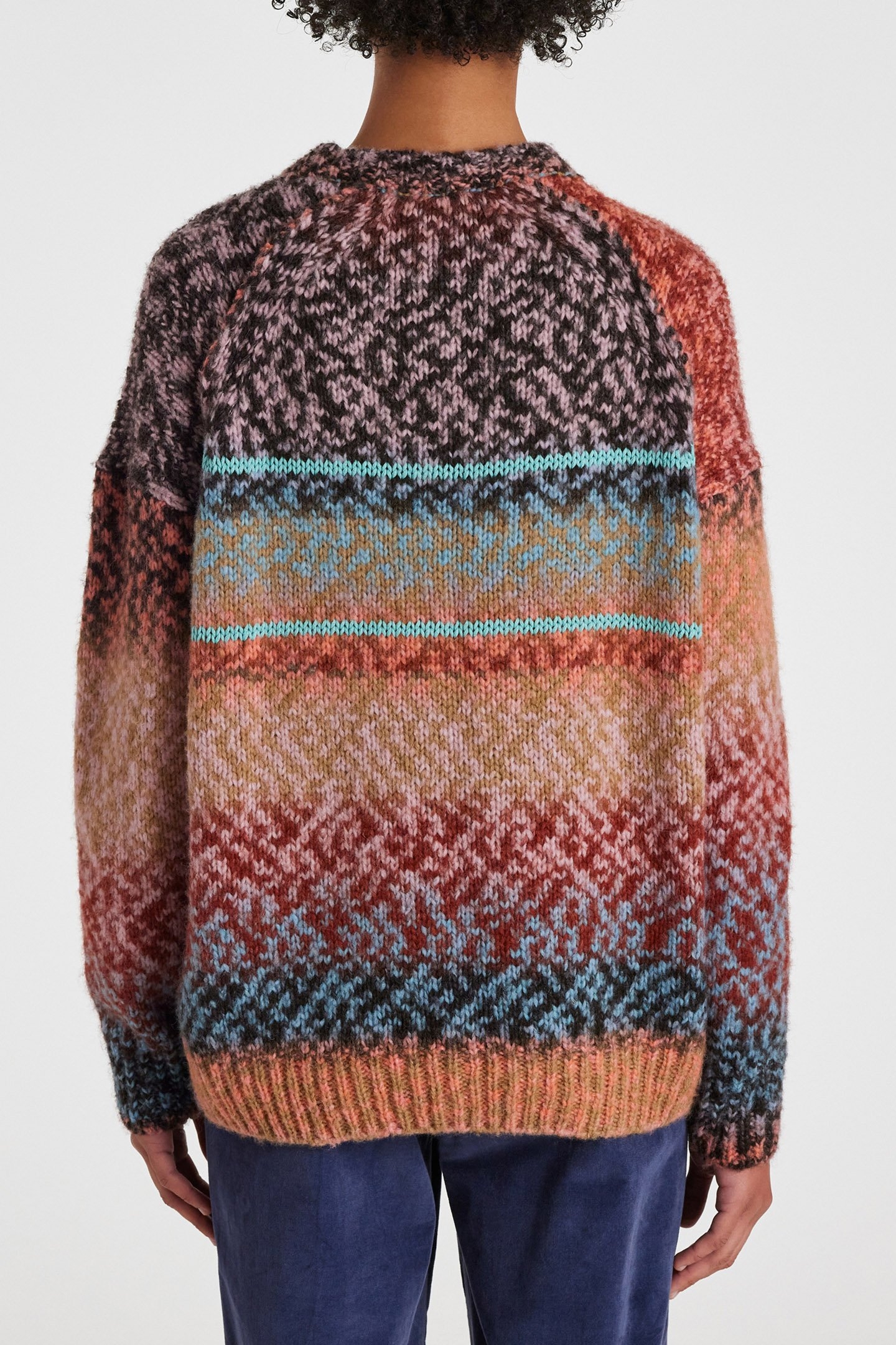 KNITTED SWEATER CREW NECK POWDER PINK 2