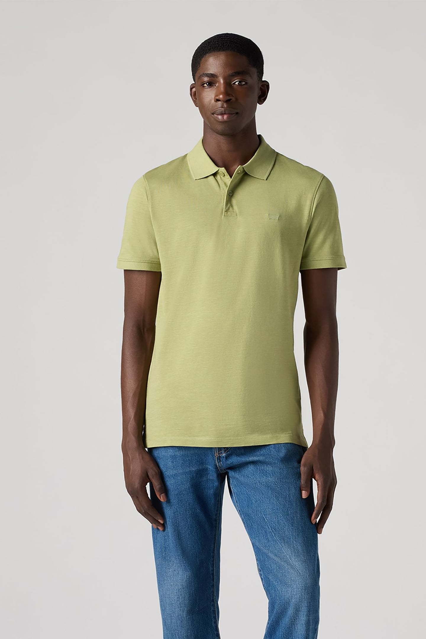 SLIM HOUSEMARK POLO SAGE SLUB 1