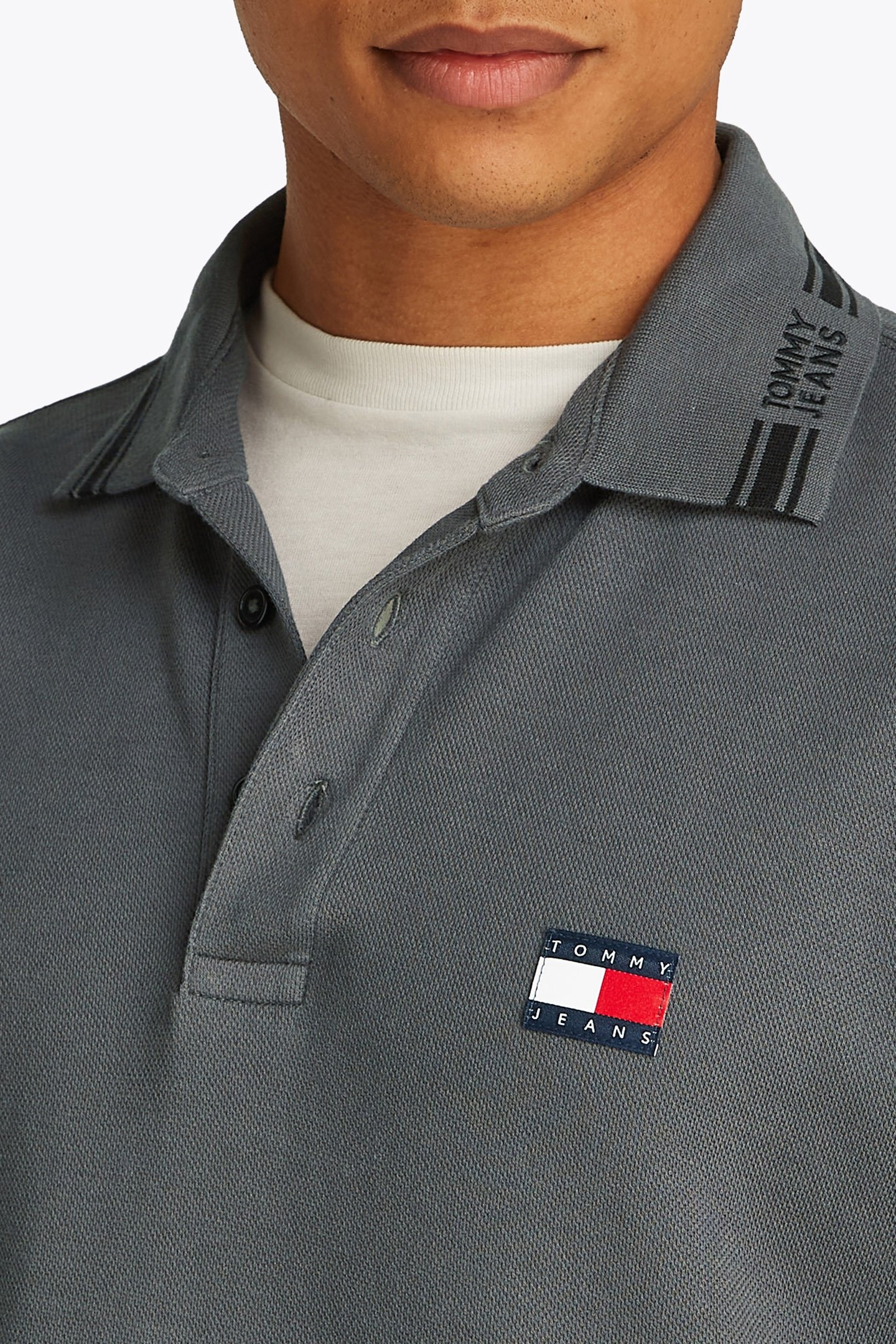 TJM BRANDED POLO REGULAR FIT POLO SHIRT, WASHED BLACK 6