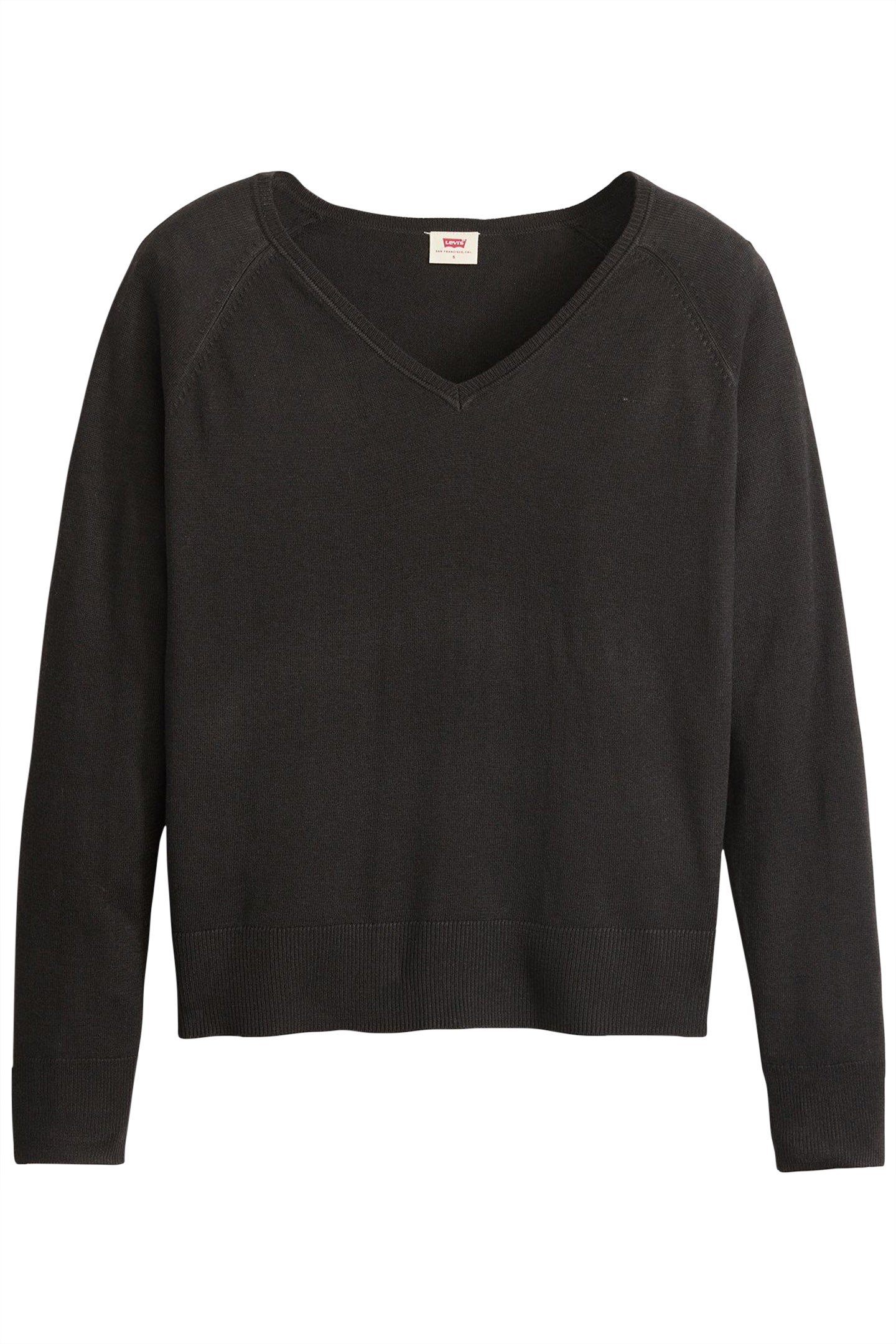 PETAL VNECK SWEATER CAVIAR LIGHTWEIGHT 3