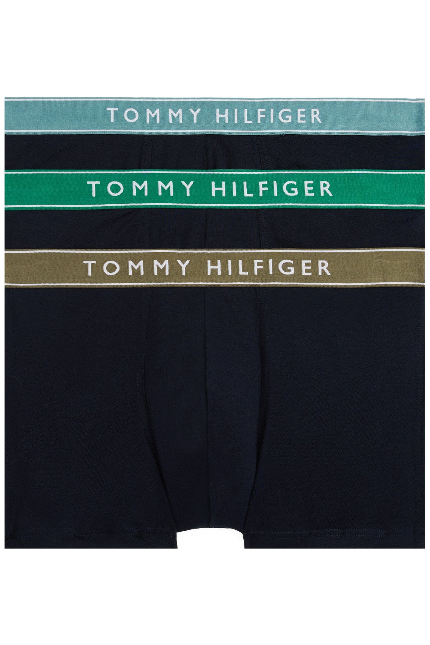 3 PACK TRUNK SKINNY FIT BOXERS - OLIVE GREEN/BLUE/GREEN 1