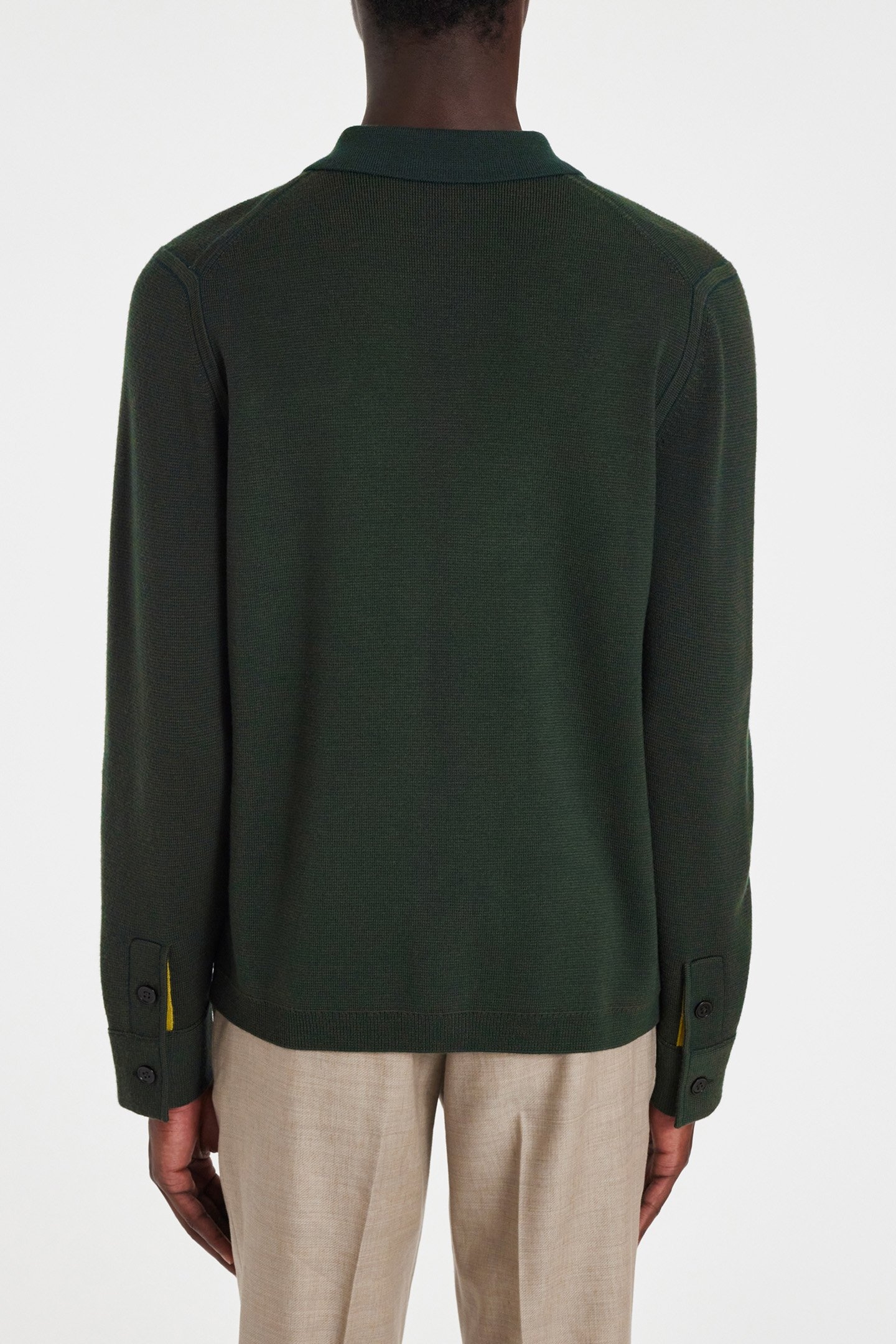 MENS CARDIGAN ZIP THRU BOTTLE GREEN 2