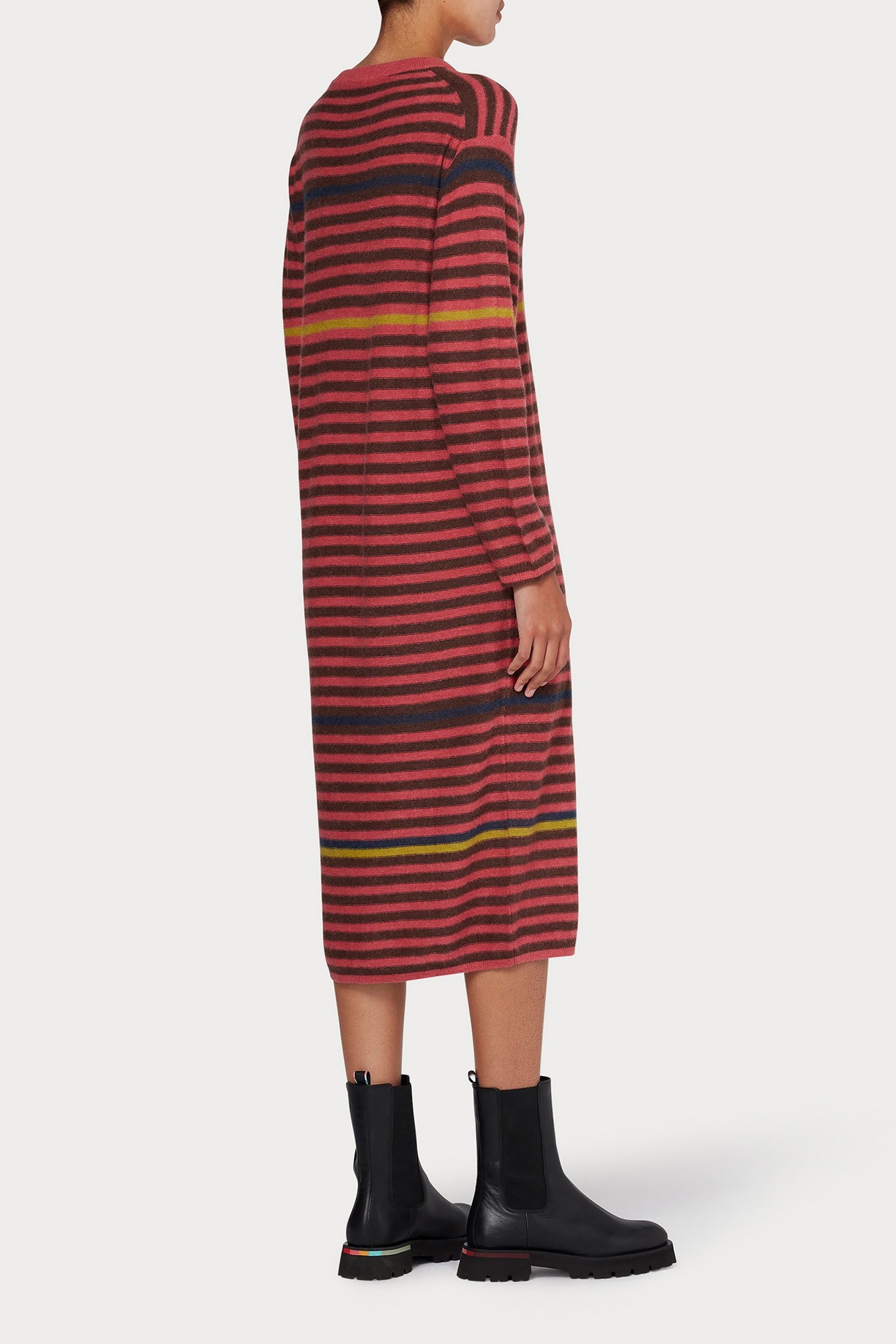 KNITTED DRESS BUBBLEGUM/RASP 2